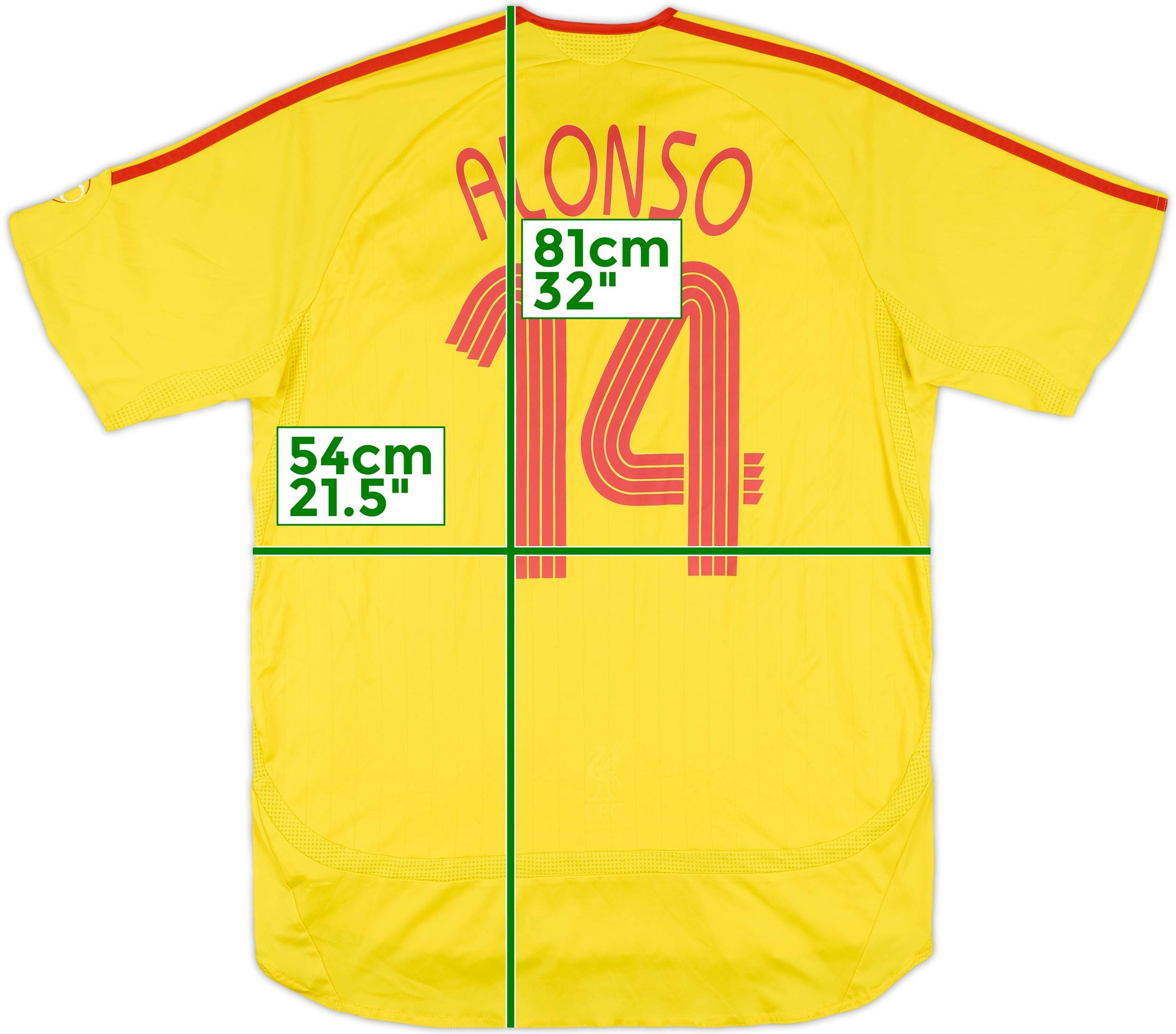 2006-07 Liverpool Away Shirt Alonso #14 - 6/10 - (L)