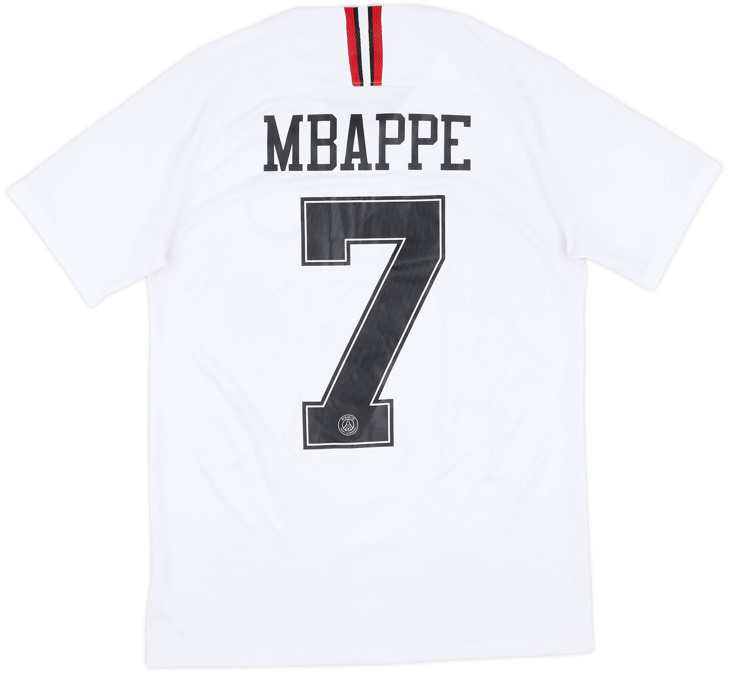 2018-19 Paris Saint-Germain European Away Shirt Mbappe #7 9/10 (S) - Main Image