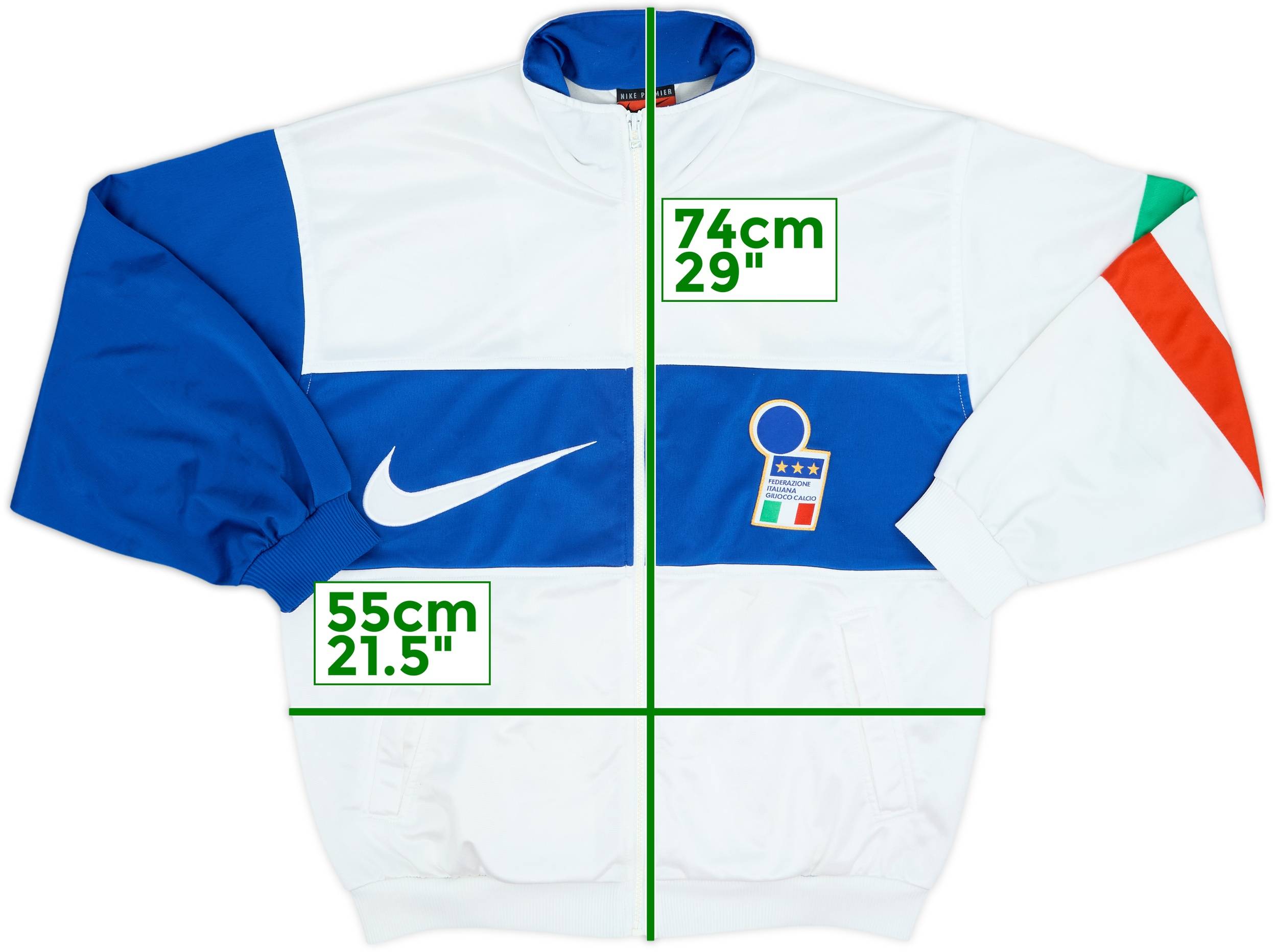 イタリア代表ユニフォーム　NIKE製　96〜97年　made in UK UK製 90s NIKE 