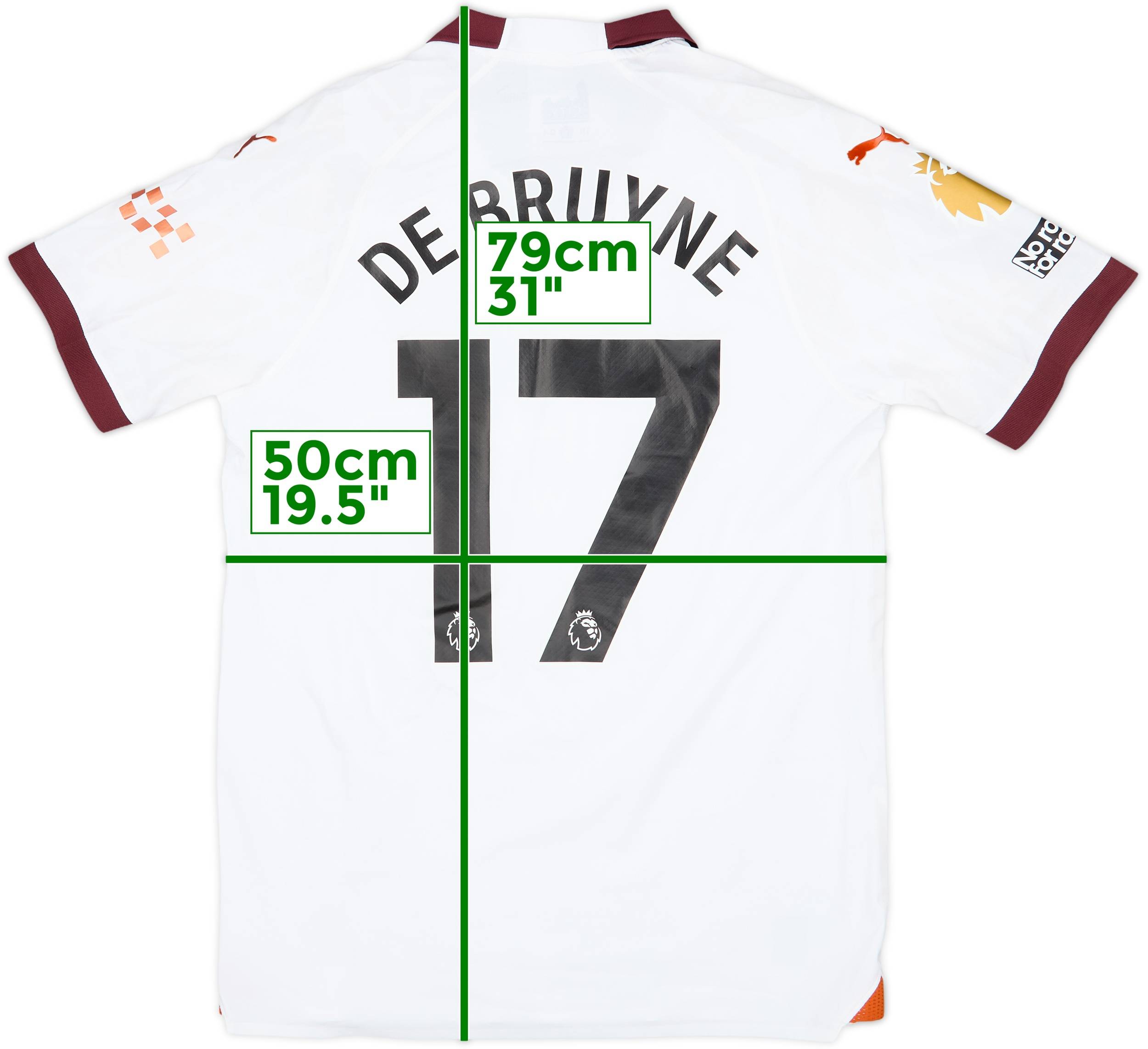 マンチェスター・シティ DE BRUYNE 17 シャツ 2023-24 Manchester City Player Issue Away Shirt De Bruyne