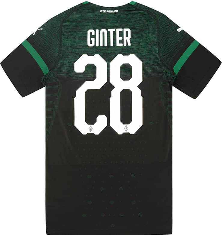 2018-19 Borussia Monchengladbach EvoKnit Player Issue Away Shirt Ginter #28