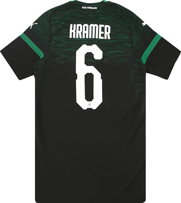 2018-19 Borussia Monchengladbach EvoKnit Player Issue Away Shirt Kramer #6