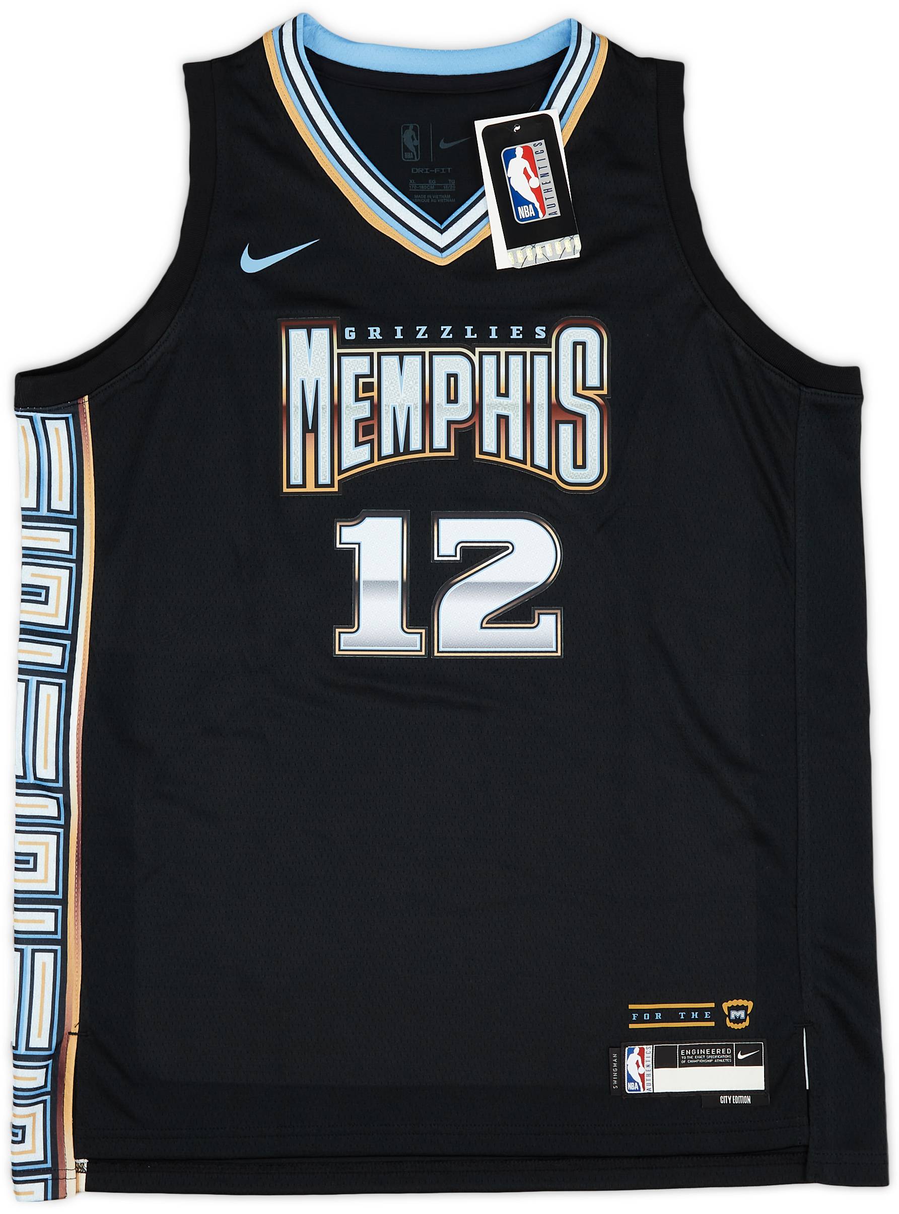 2022 23 Memphis Grizzlies Morant 12 Nike Swingman Alternate Jersey XL.Kids