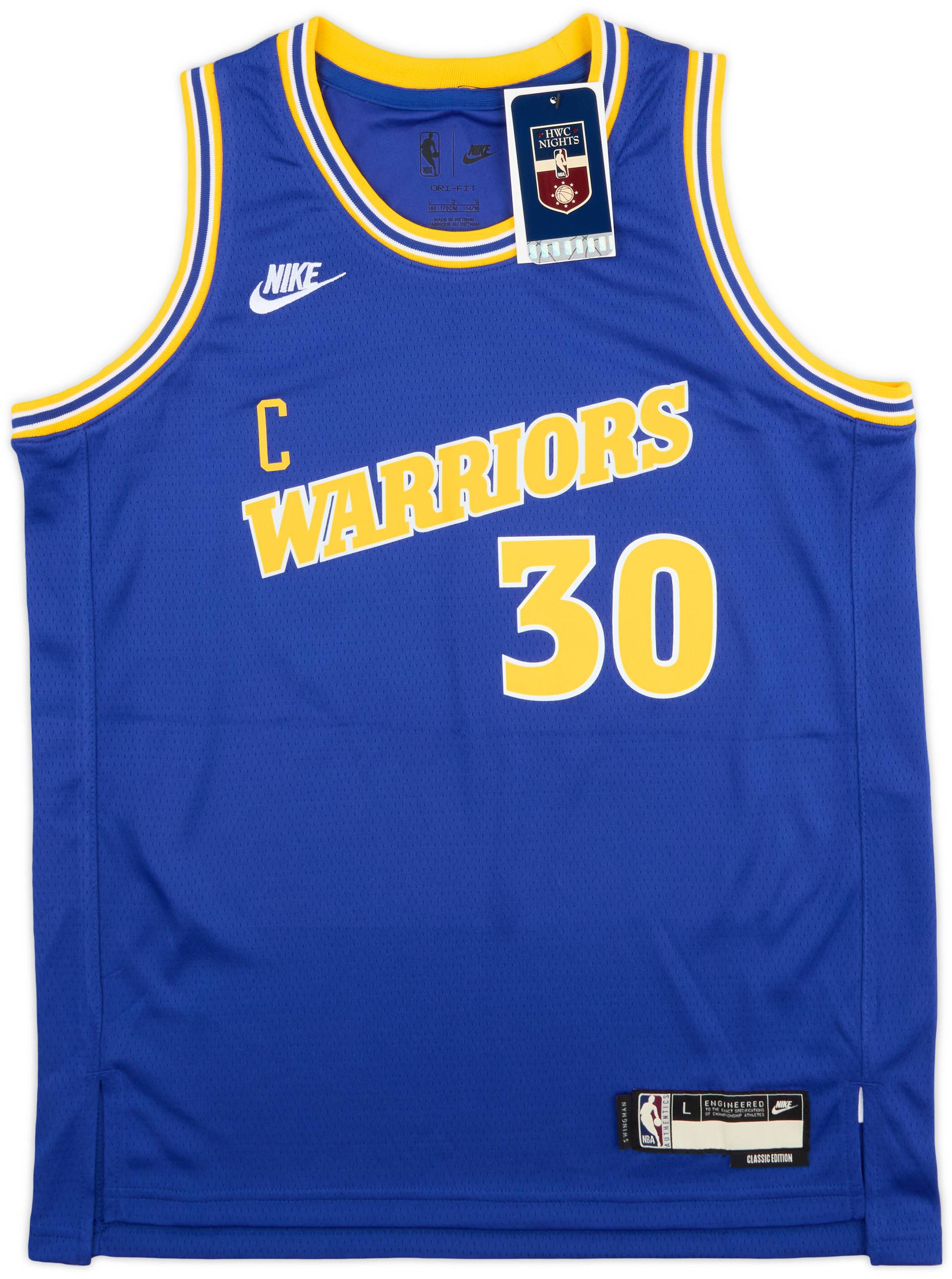 2022 23 Golden State Warriors Curry 30 Nike Swingman Classic Jersey L.Kids