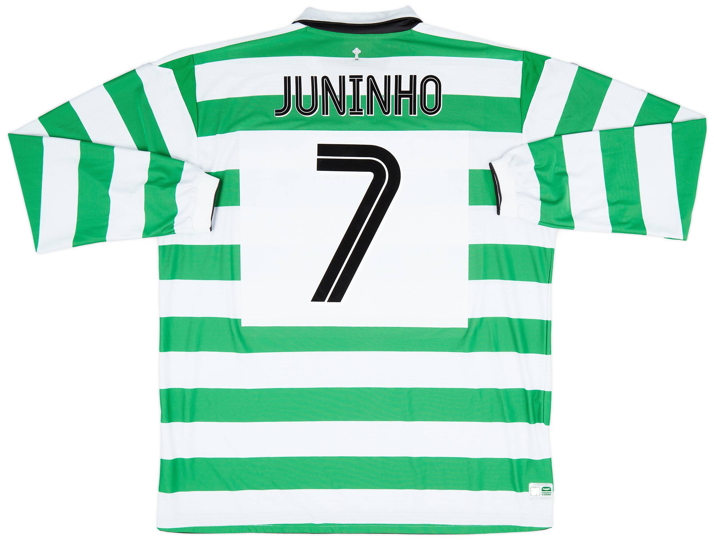 2004-05 Celtic Home L/S Shirt Juninho #7 - 9/10 - (XXL)