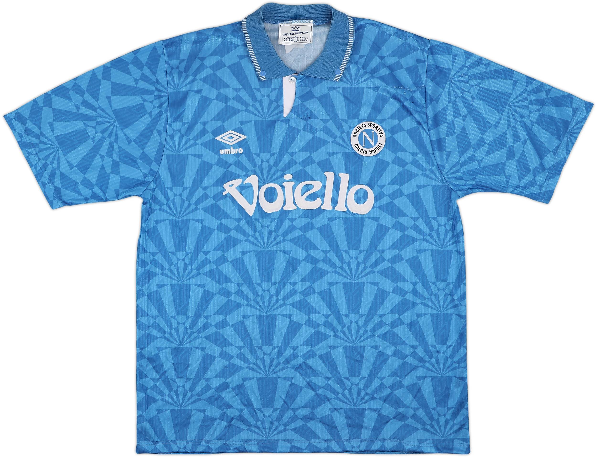 1991-93 Napoli Home Shirt - 6/10 - (L)