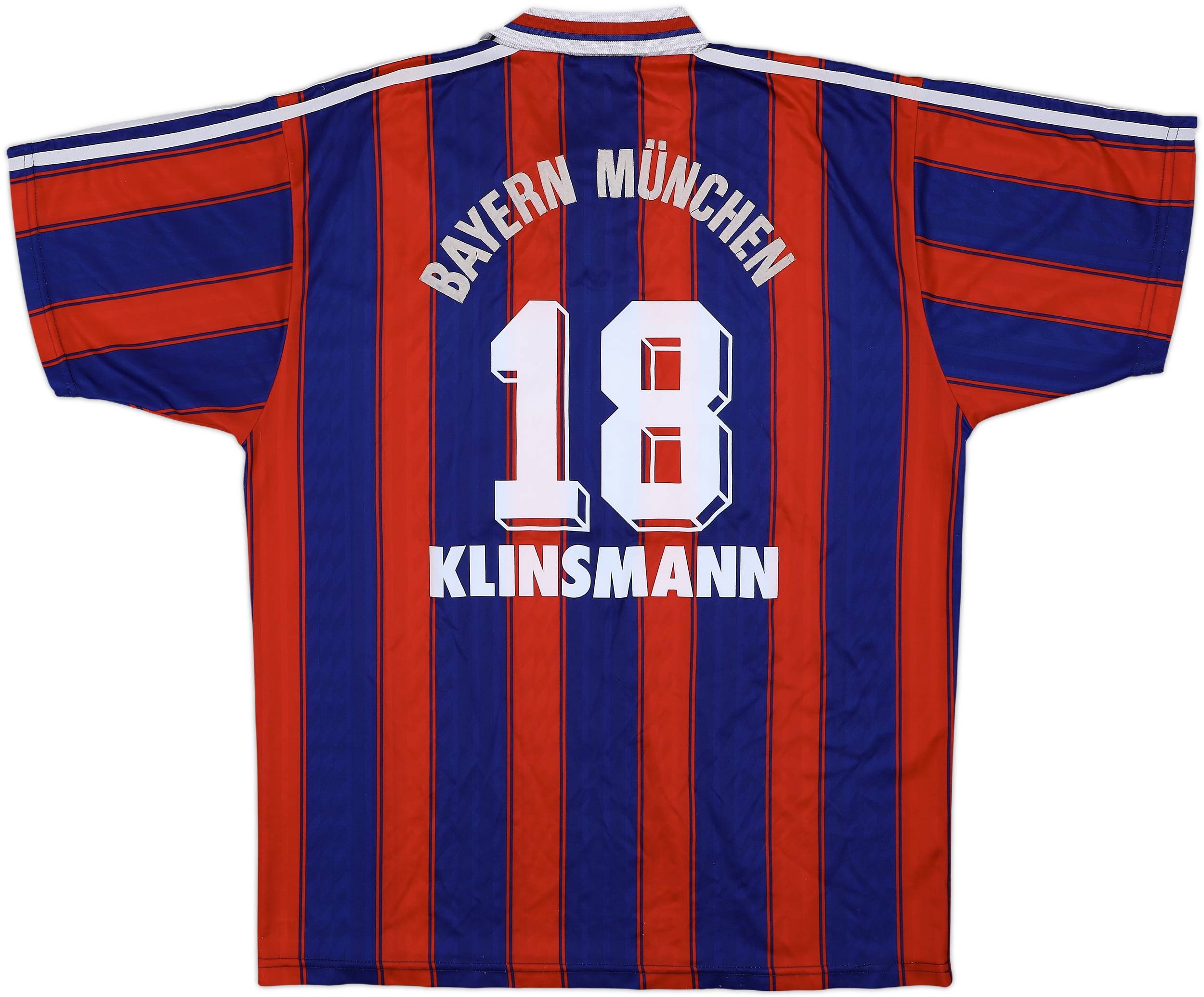 1995-97 Bayern Munich Home Shirt Klinsmann #18 - 6/10 - (L)
