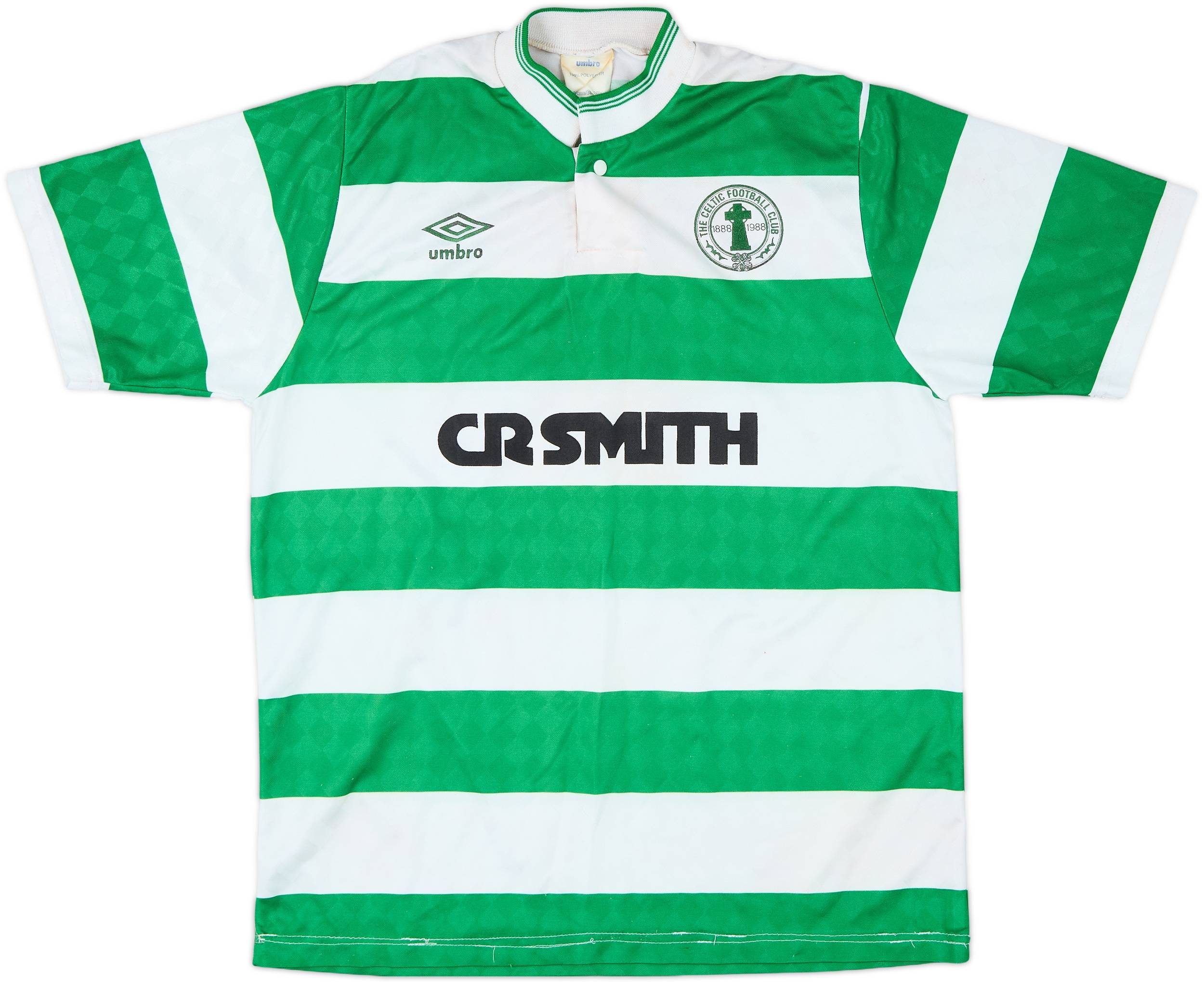 1987-89 Celtic Centenary Home Shirt - 7/10 - (S)