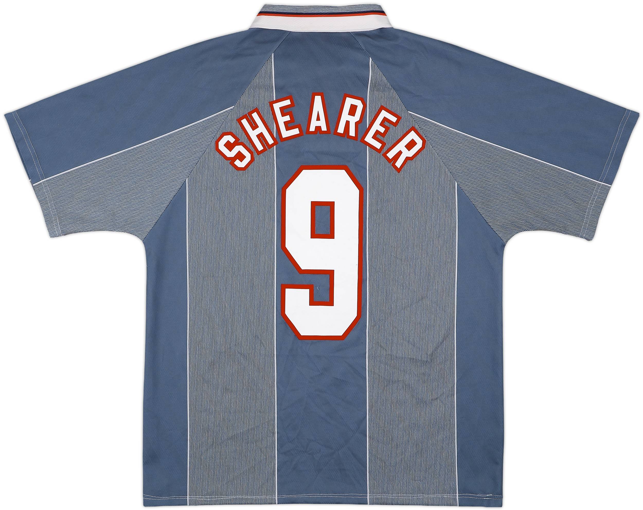 1996-97 England Away Shirt Shearer #9 - 7/10 - (L)