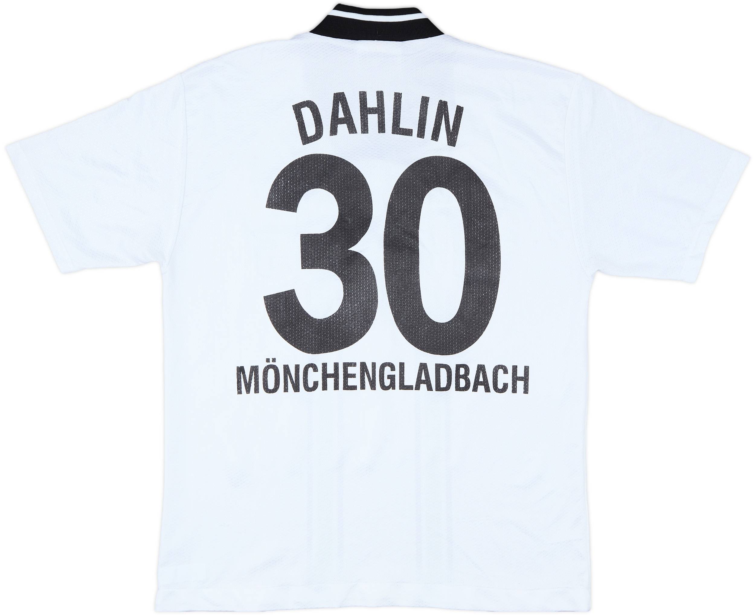 1996-97 Borussia Monchengladbach Home Shirt Dahlin #30 - 7/10 - (M)