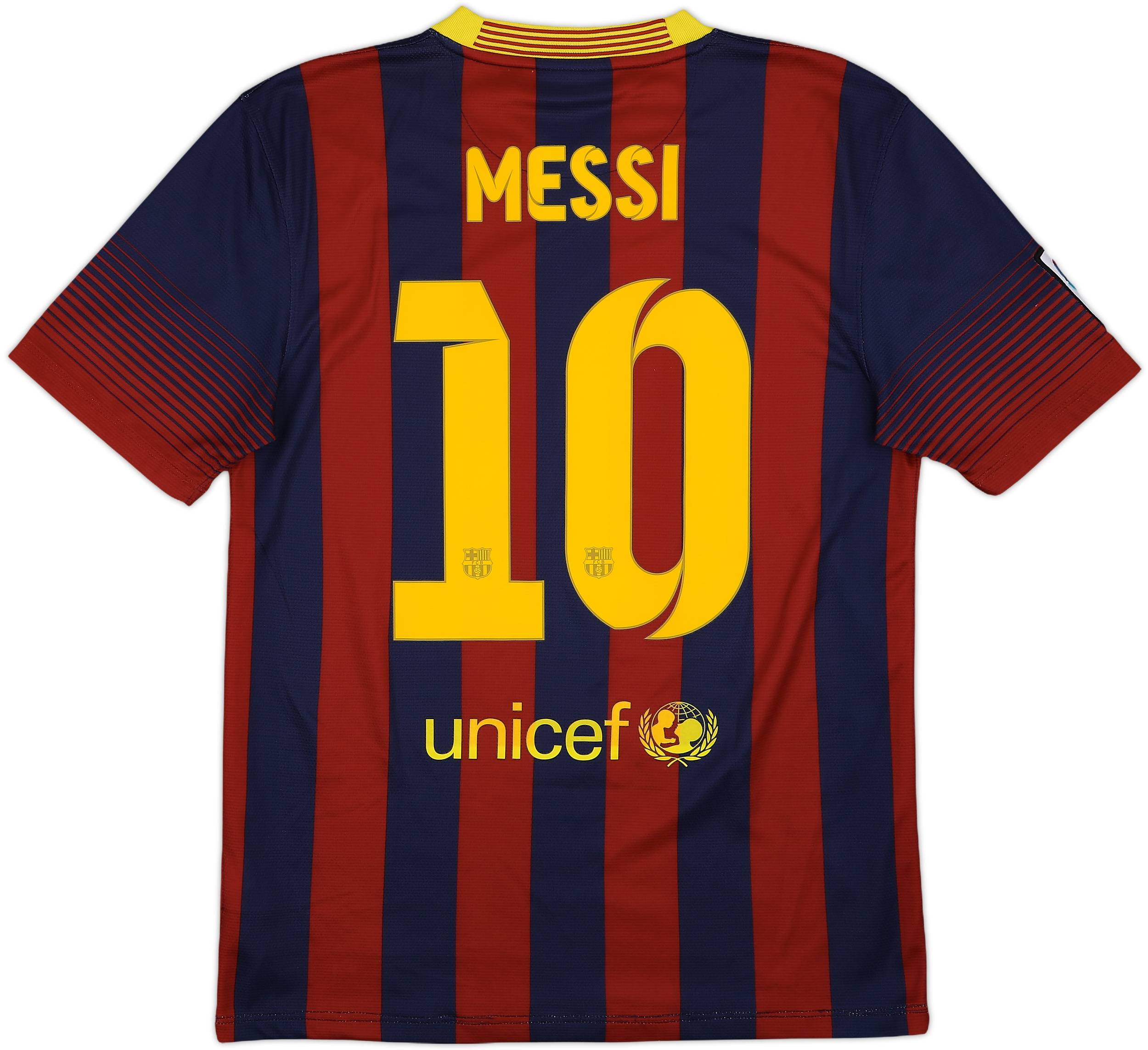 2013-14 Barcelona Home Shirt Messi #10 - 5/10 - (S)