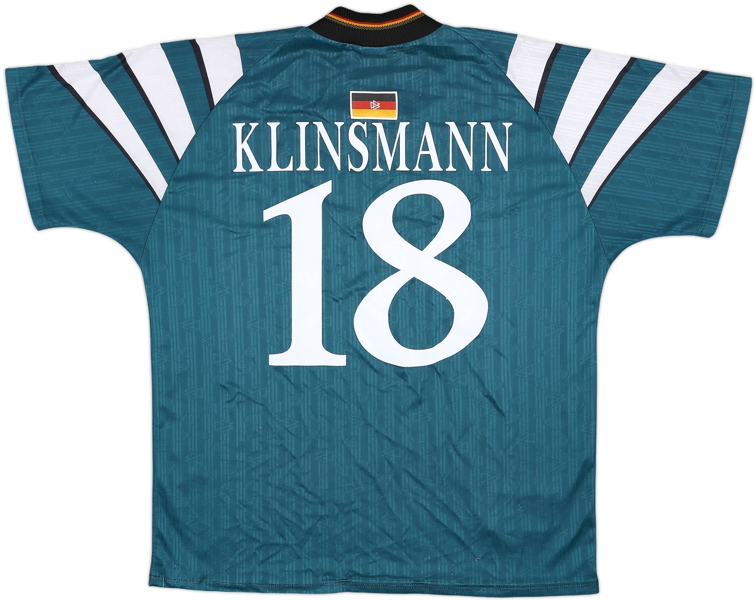 1996-98 Germany Away Shirt Klinsmann #18 - 7/10 - (XL)