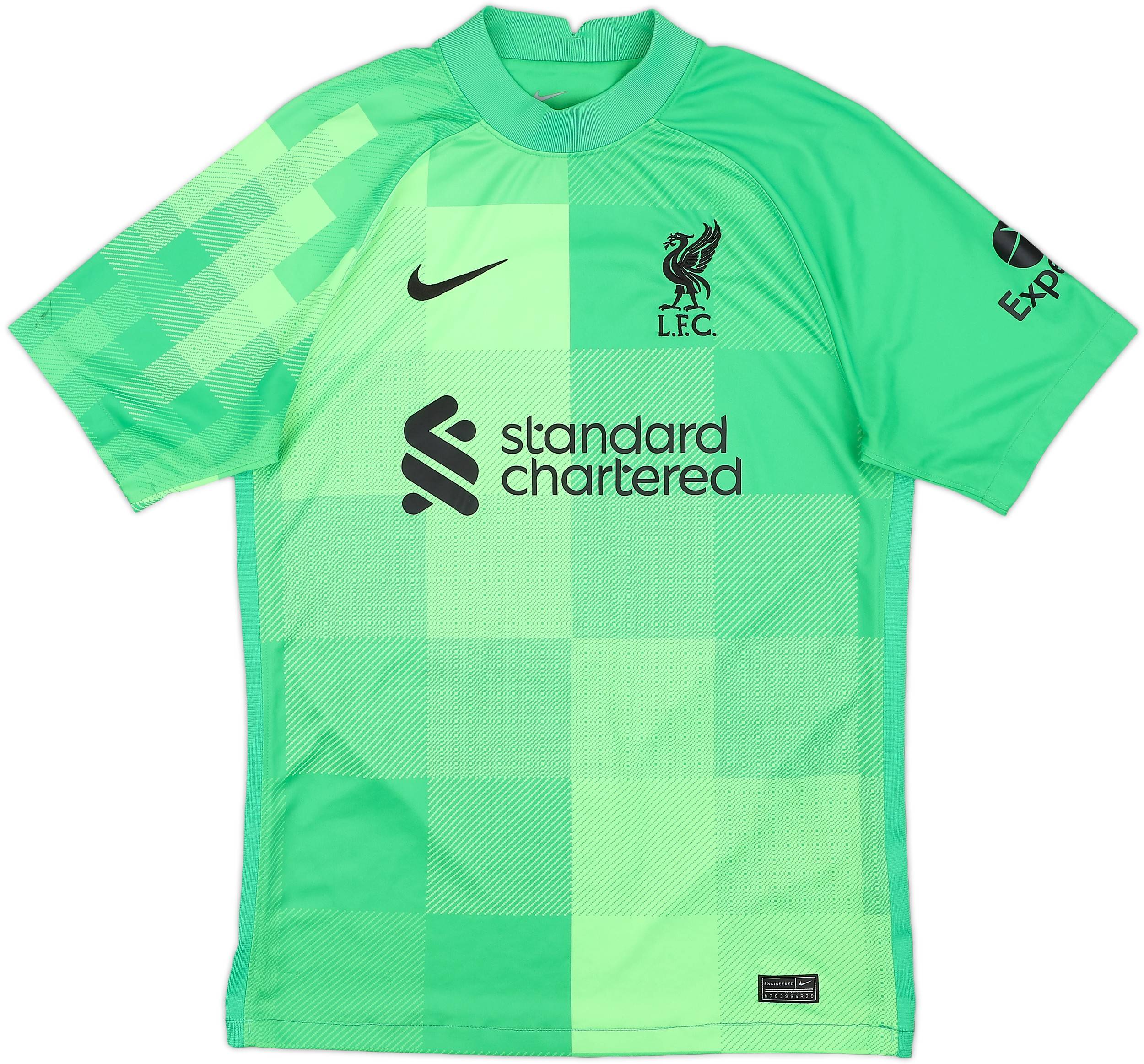 2021-22 Liverpool GK Shirt A.Becker #1 - 7/10 - (S)