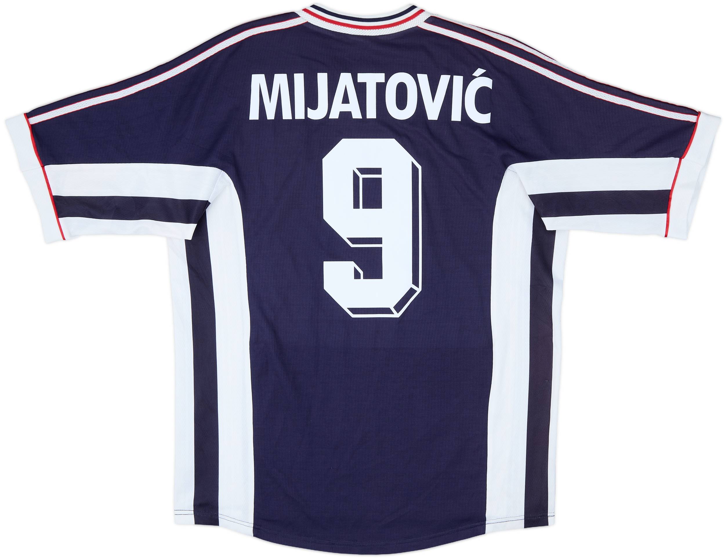 1998-99 Yugoslavia Home Shirt Mijatovic #9 - 7/10 - (M)
