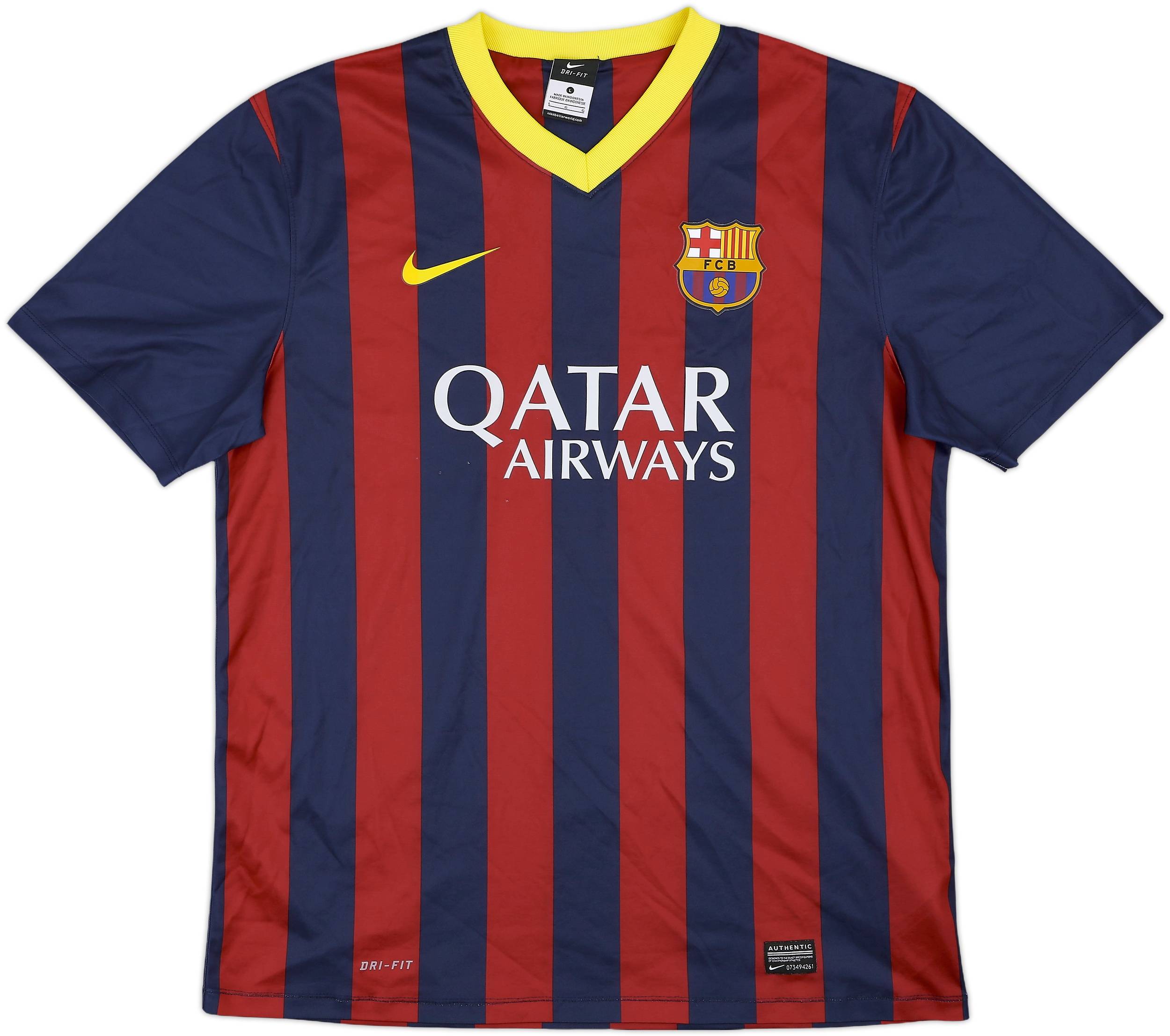 2013-14 Barcelona Basic Home Shirt - 6/10 - (L)