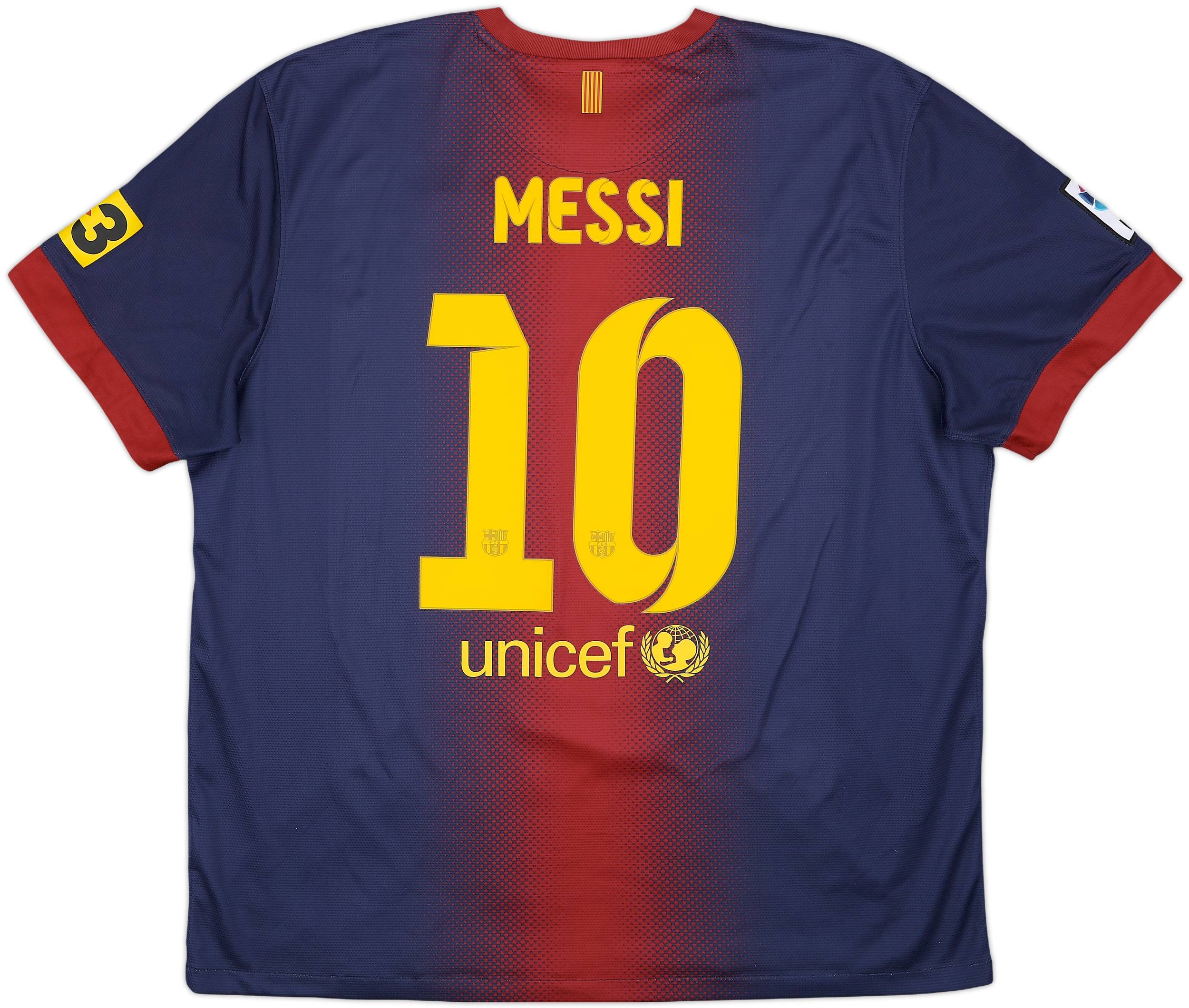 2012-13 Barcelona Home Shirt Messi #10 - 8/10 - (XXL)
