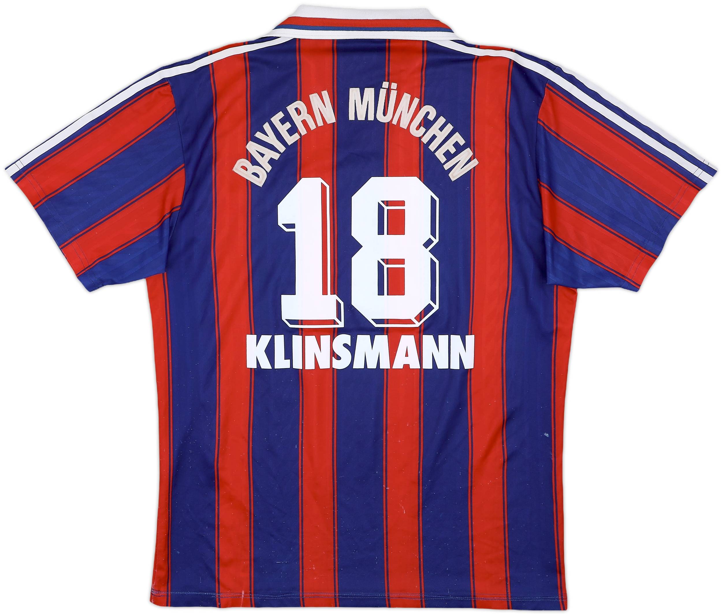 1995-97 Bayern Munich Home Shirt Klinsmann #18 - 6/10 - (M/L)