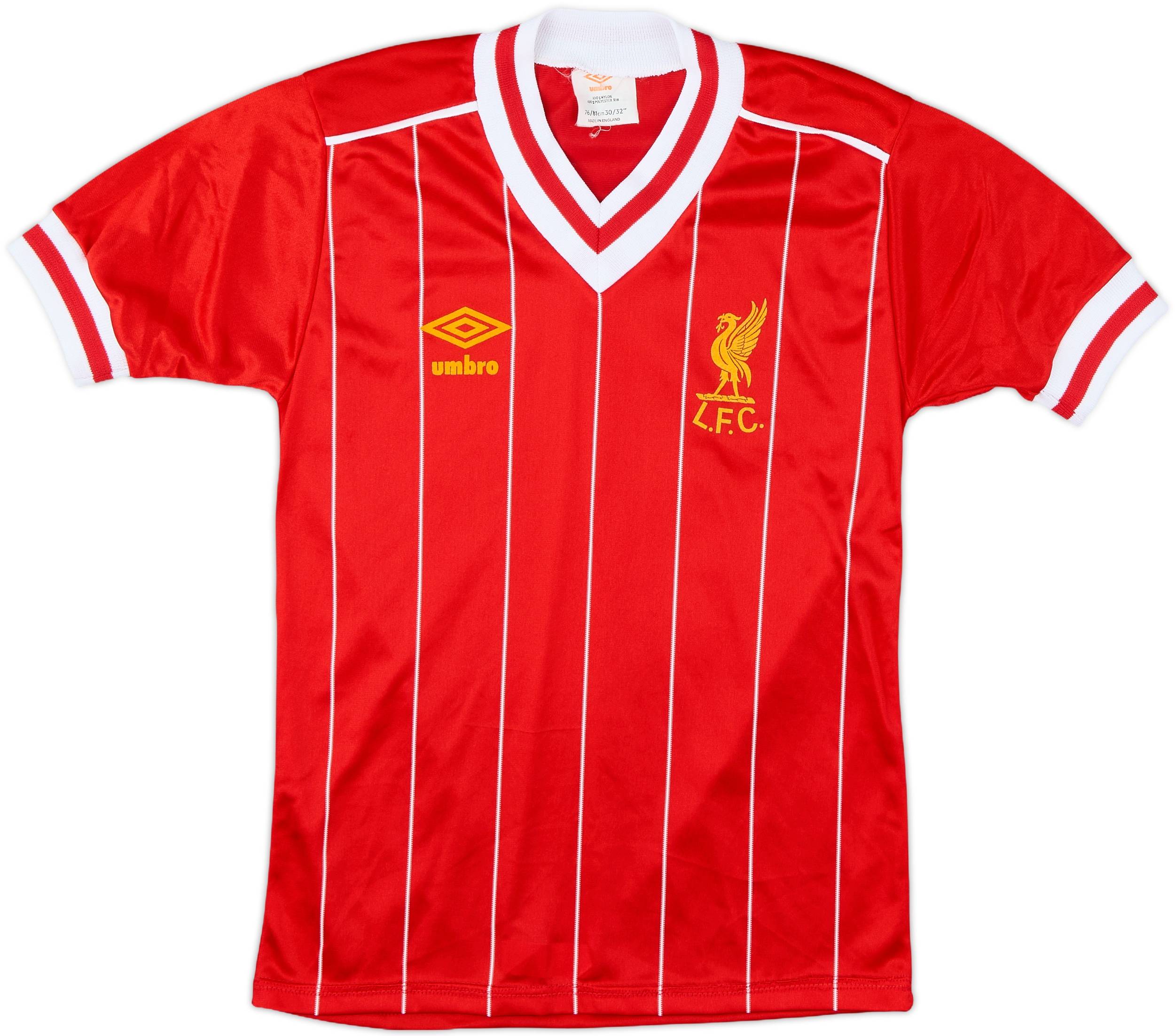1982-85 Liverpool Home Shirt - 7/10 - (L.Boys)