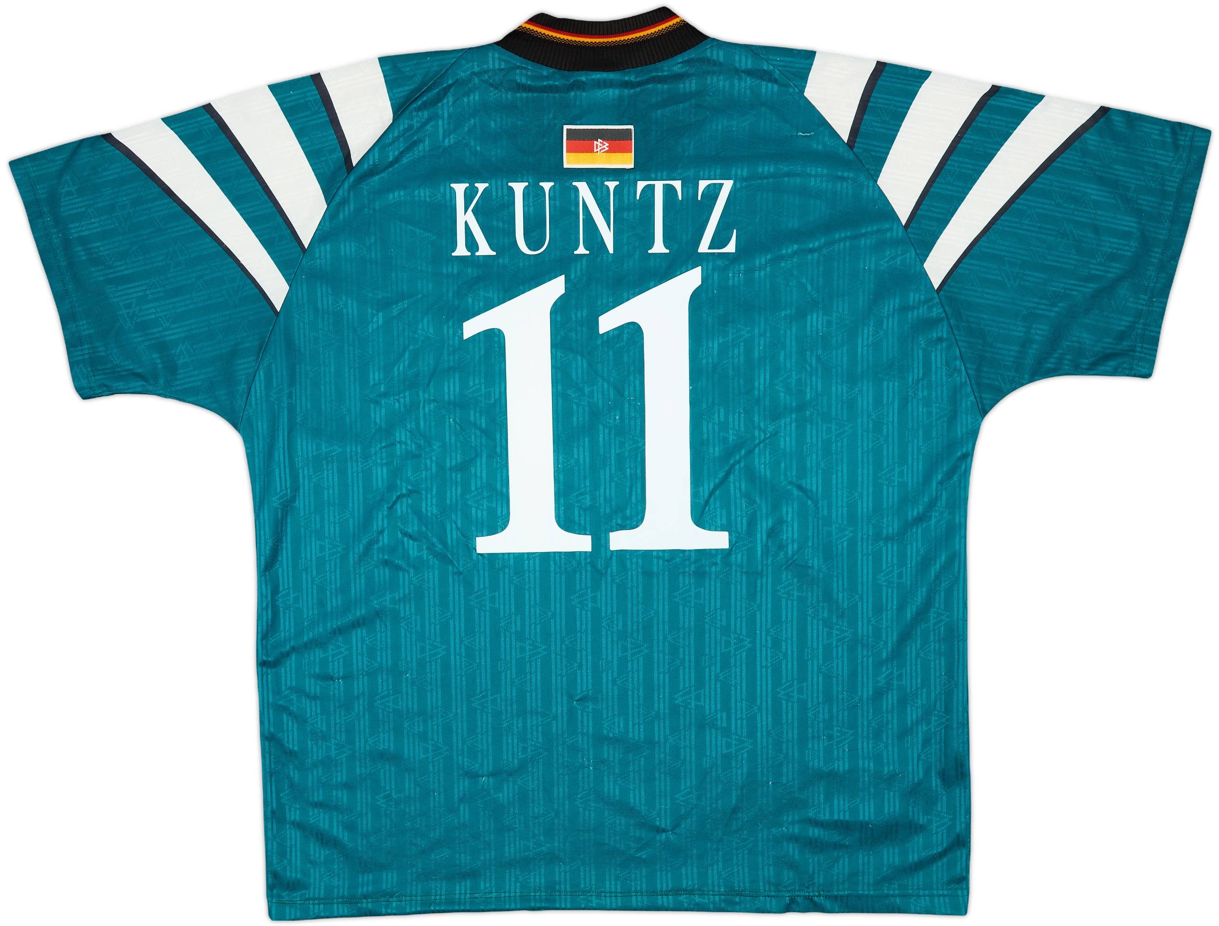 1996-98 Germany Away Shirt Kuntz #11 - 7/10 - (XXL)