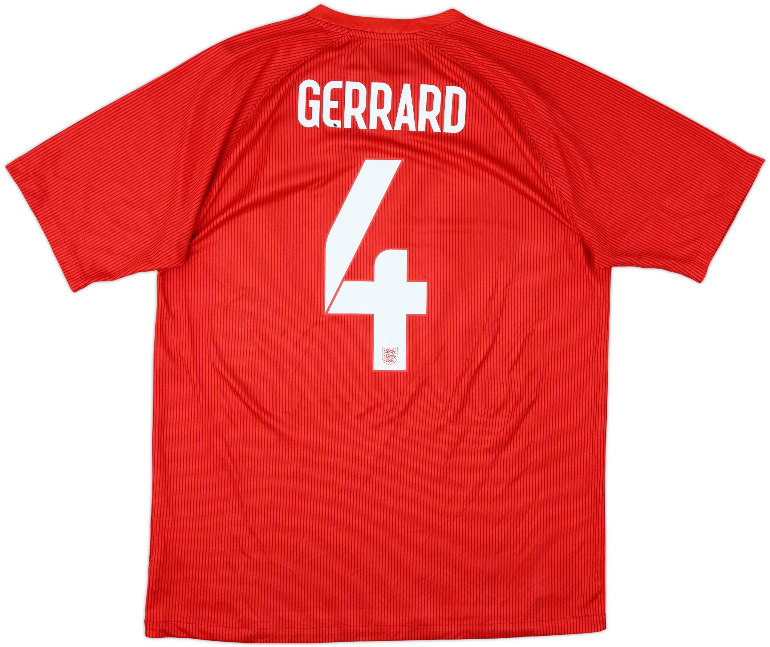 2014-15 England Away Shirt Gerrard #4 - 6/10 - (L)