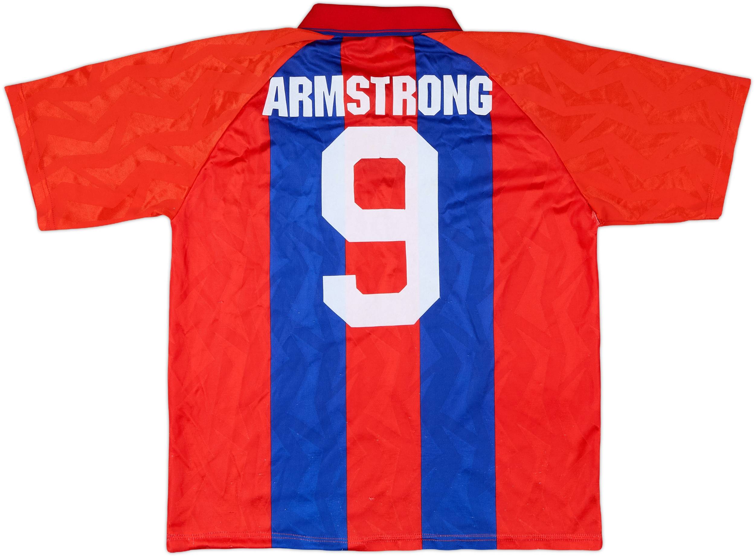 1993-94 Crystal Palace Home Shirt Armstrong #9 - 6/10 - (L)