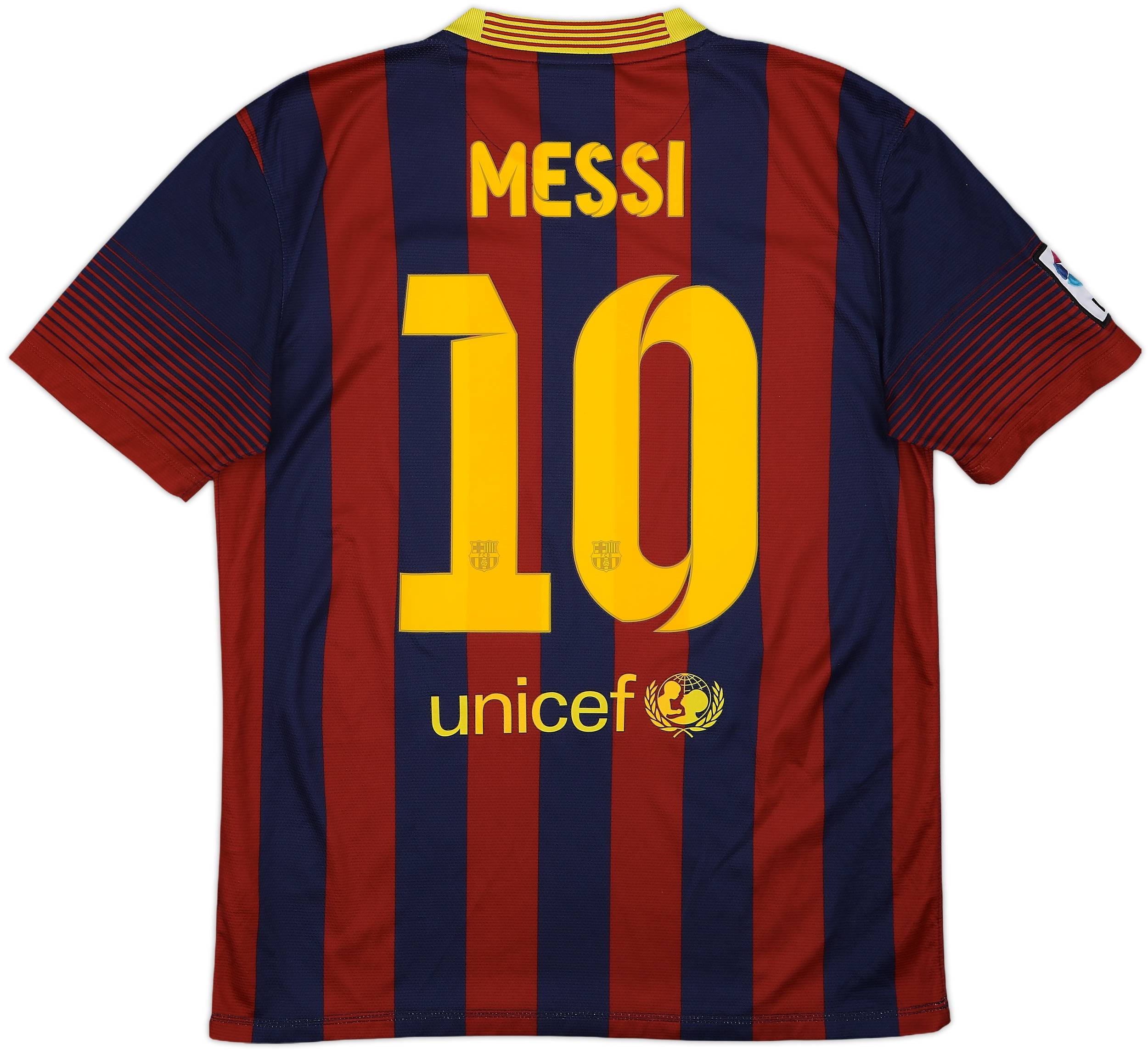 2013-14 Barcelona Home Shirt Messi #10 - 7/10 - (M)