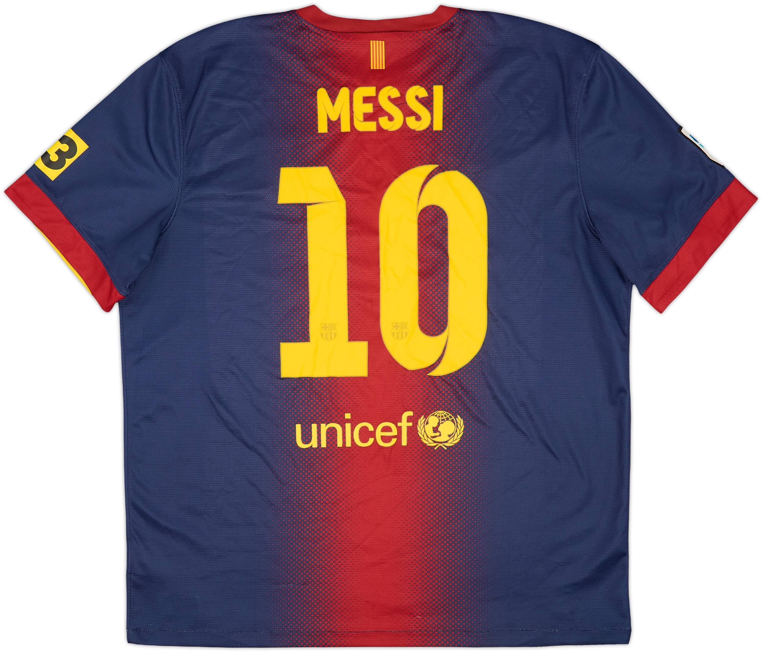 2012-13 Barcelona Home Shirt Messi #10 - 7/10 - (XL)