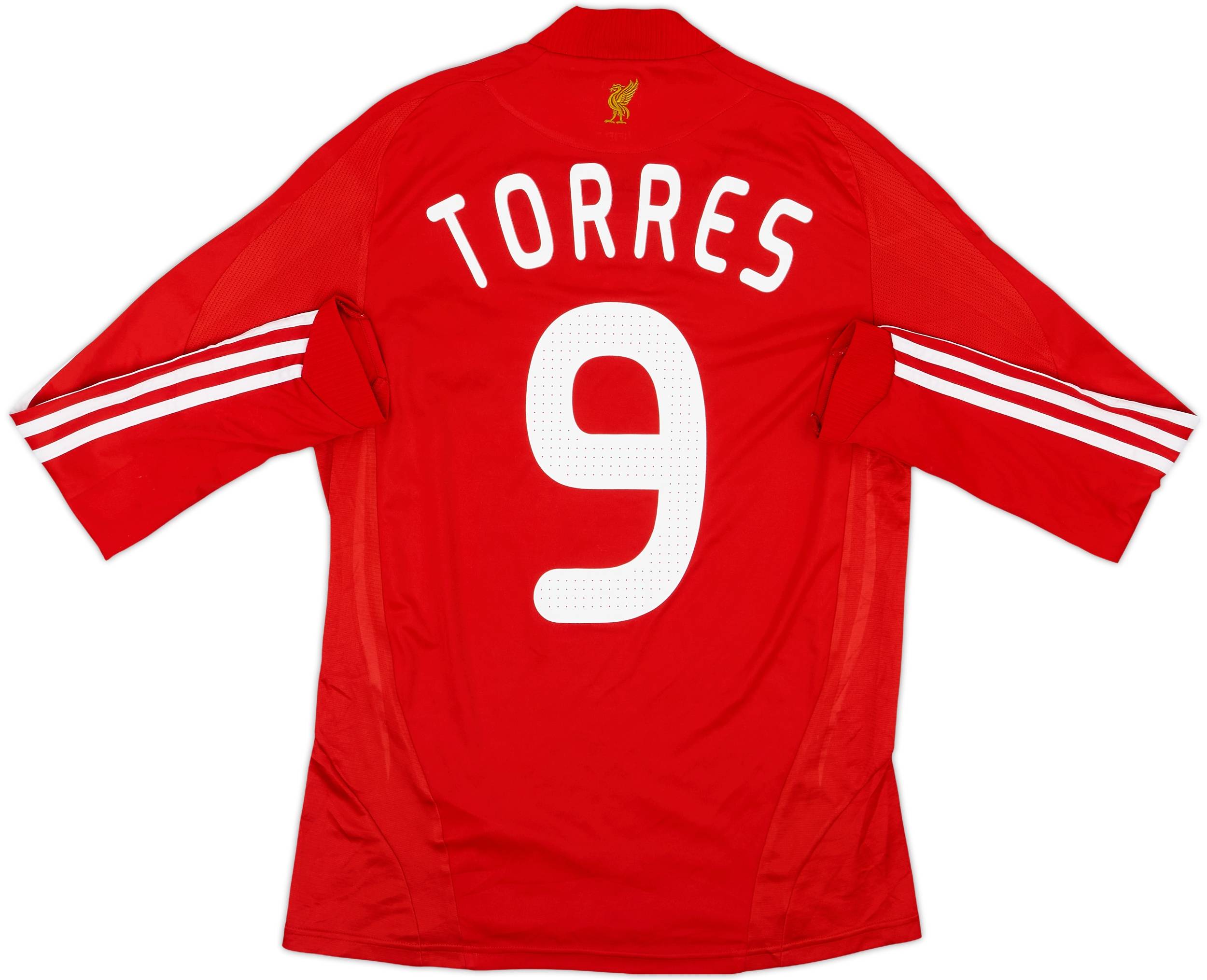 2008-10 Liverpool Home L/S Shirt Torres #9 - 7/10 - (S)