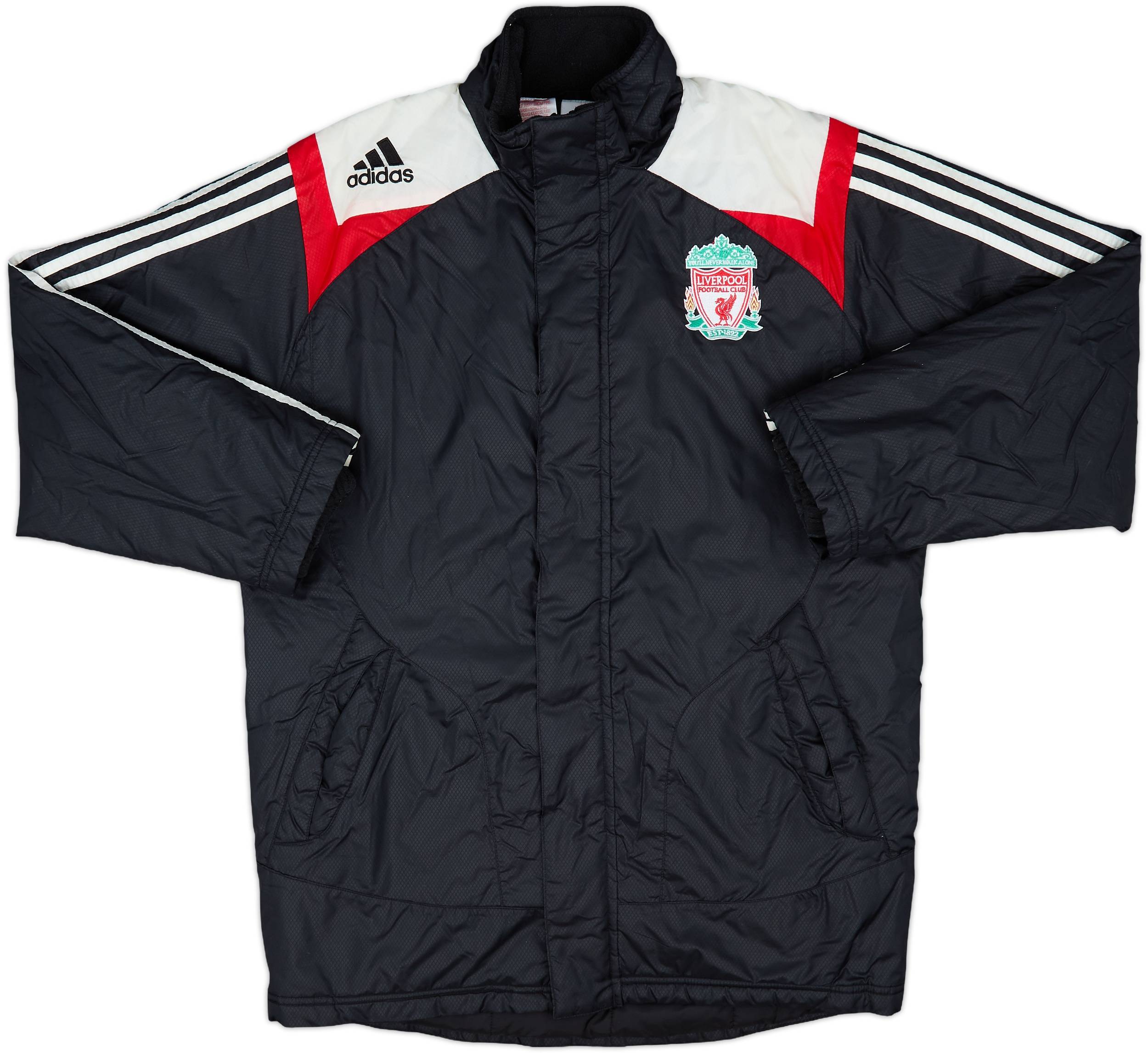 2007-08 Liverpool adidas Padded Bench Coat - 8/10 - (L.Boys)