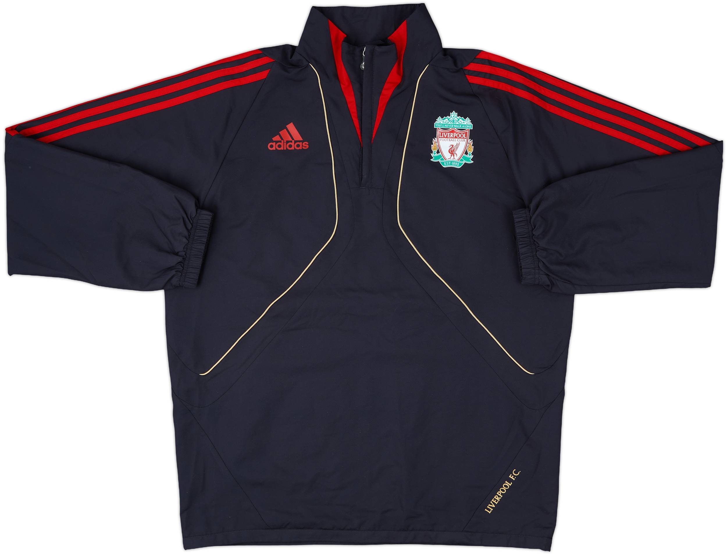 希少モデル　adidas Liverpool FC ドリルトップ 2009-10 Liverpool adidas 1/4 Zip Drill Top - 9/10 - (M)