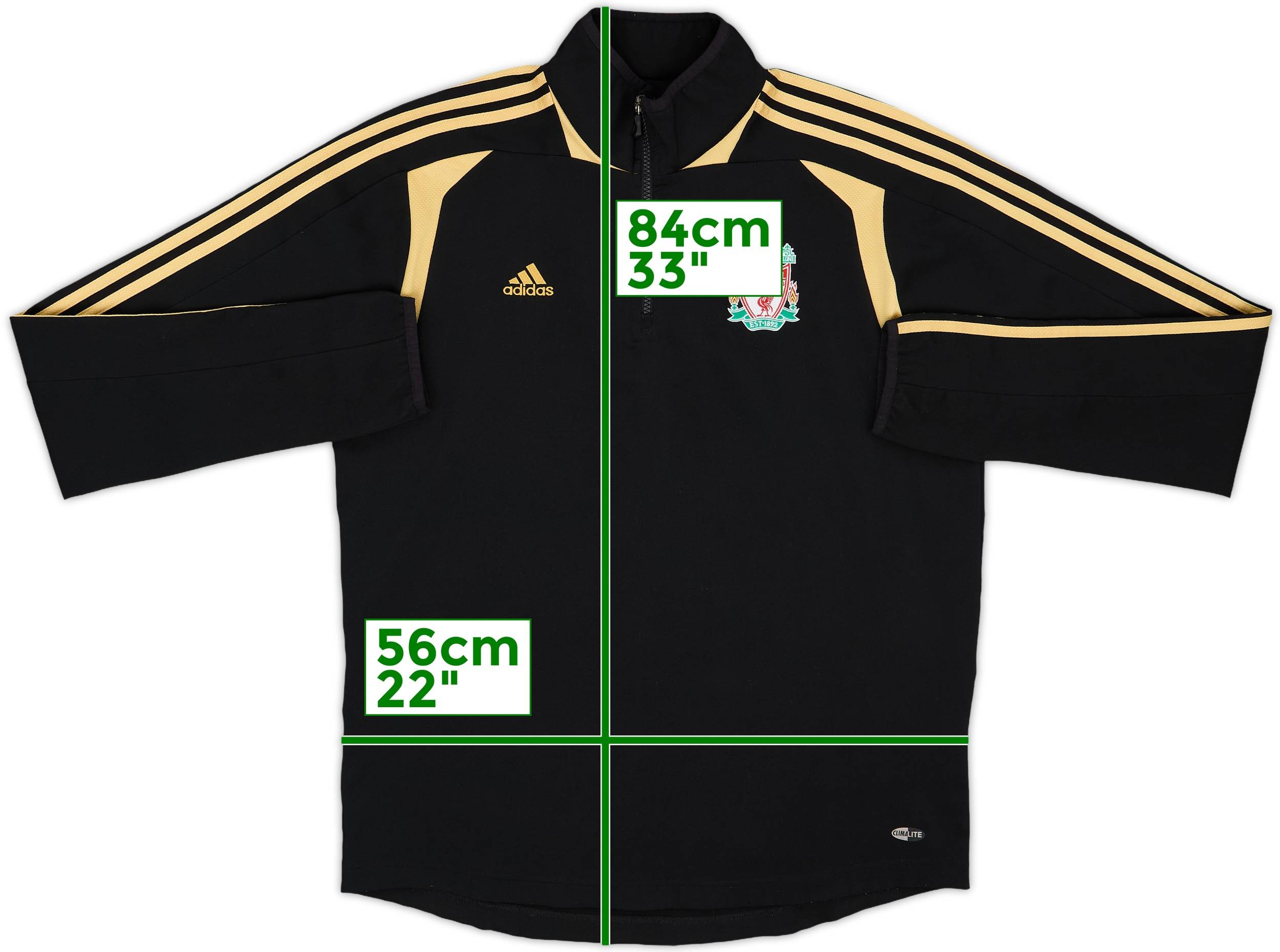 adidas リバプール 08/09 トレーニングトップ/ウーブンジャケット L 2008-09 Liverpool adidas 1/4 Zip Hooded Drill Top - 7/10 - (L)