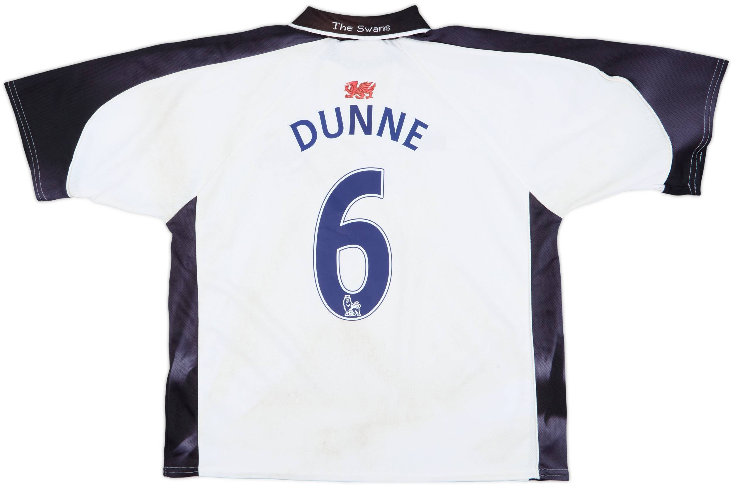 2003-04 Swansea City Home Shirt Dunne #6 - 4/10 - (L)