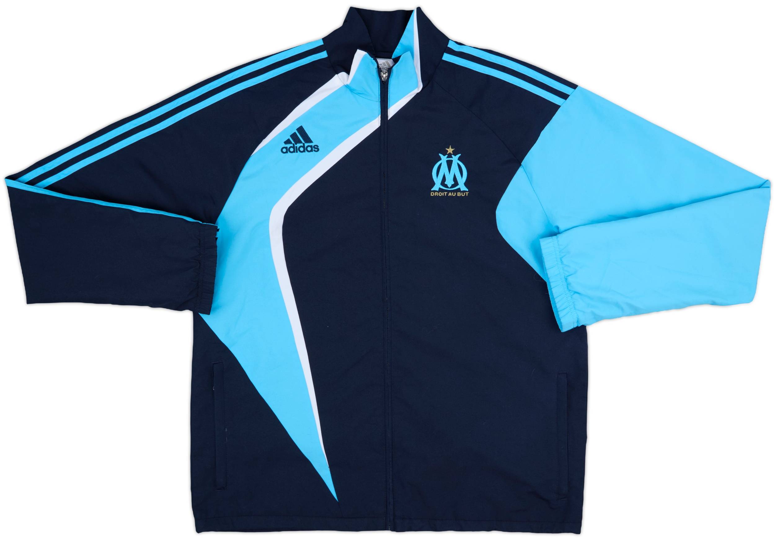 2009-10 Olympique Marseille adidas Track Jacket - 6/10 - (L)