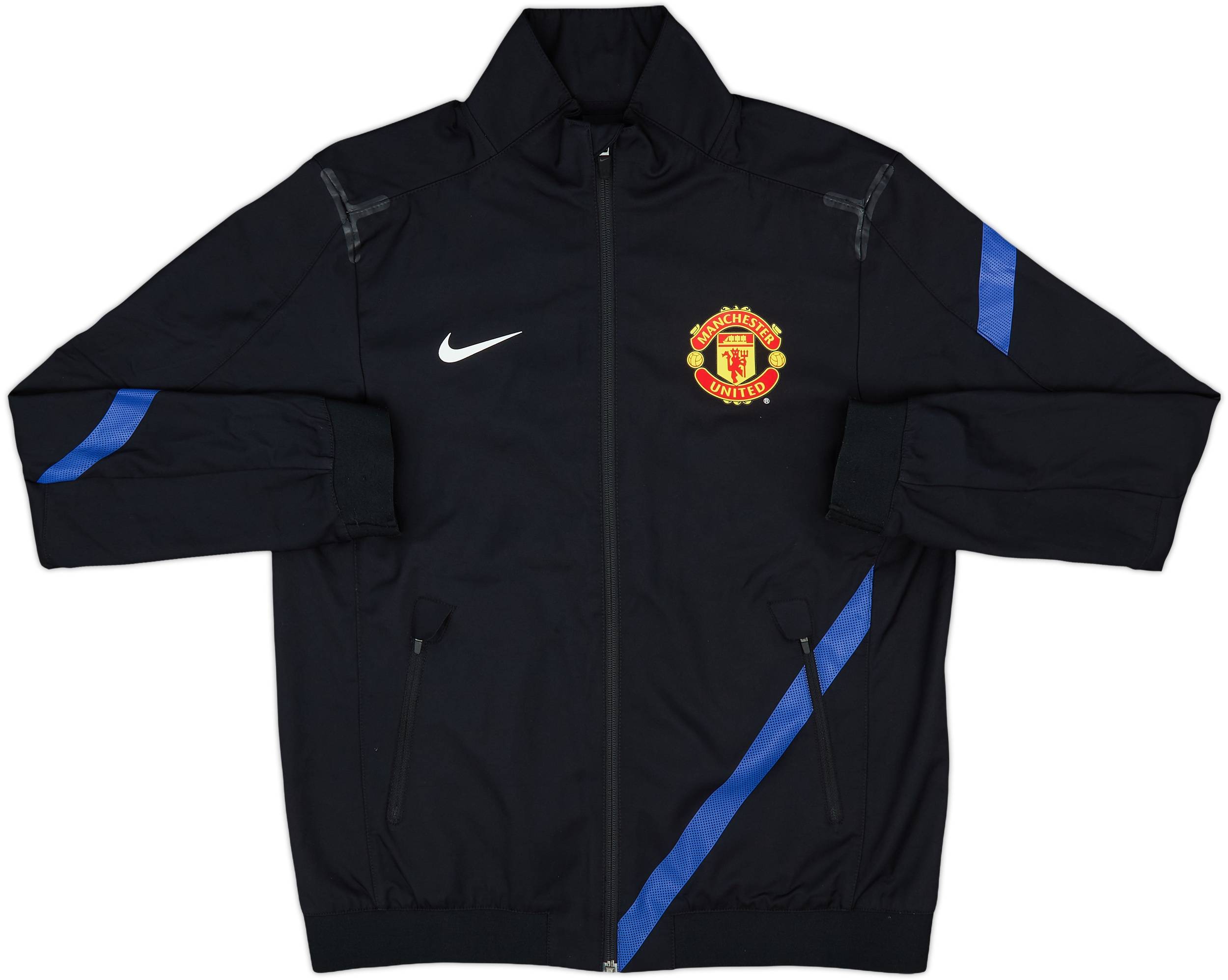 Nike Manchester United 長袖シャツ 黒 2002-03 Manchester United Nike 1/4 Zip Fleece Top - 8/10 - (S)