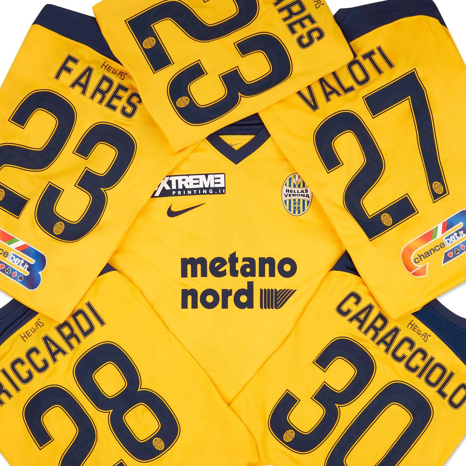 2016-17 Hellas Verona Match Issue Away Shirt # (Excellent)