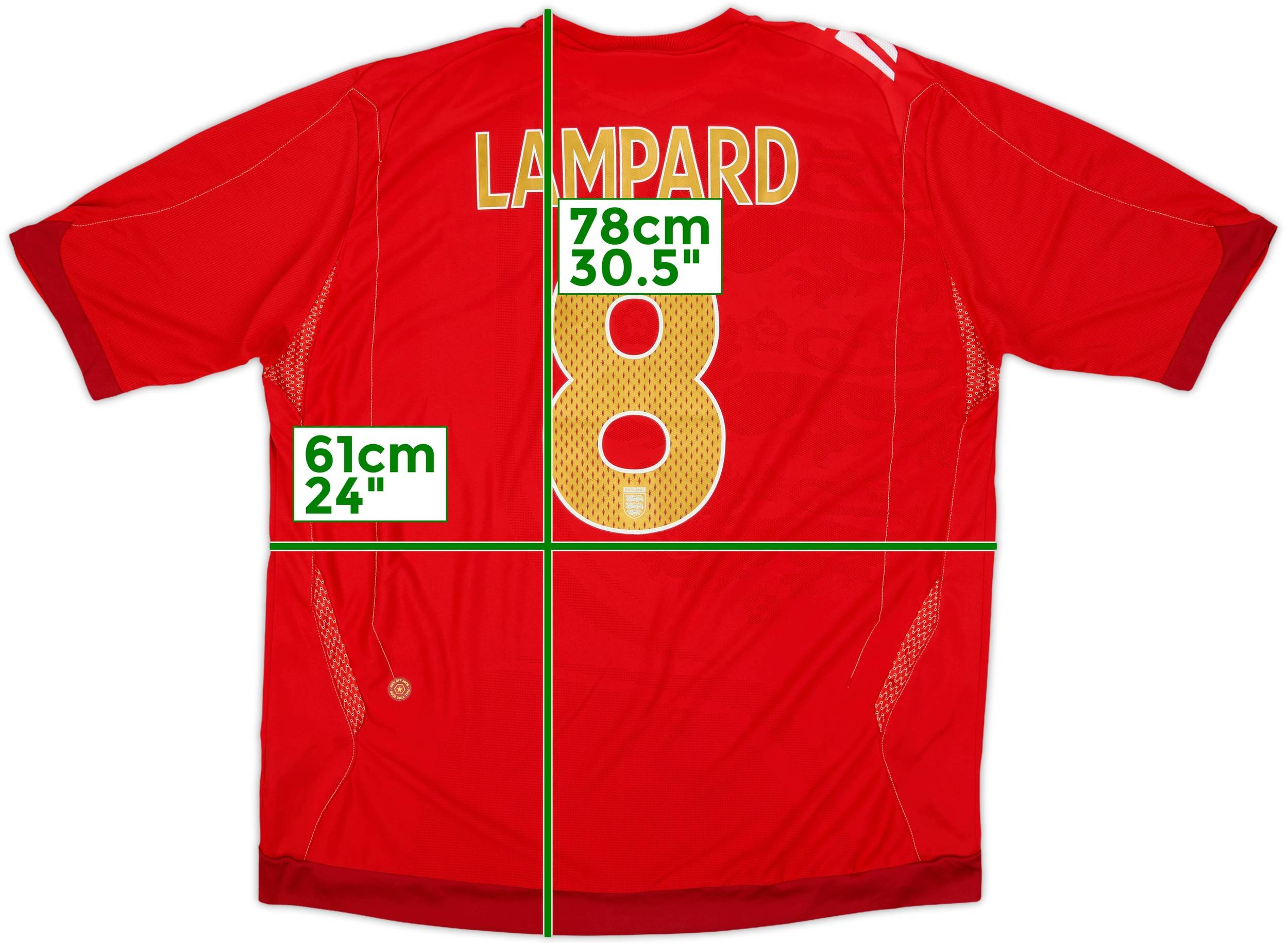 イングランド代表 2006-2008 アウェイ #8 ランパード イングランド代表 2006-2008 アウェイ #8 ランパード - メルカリ
