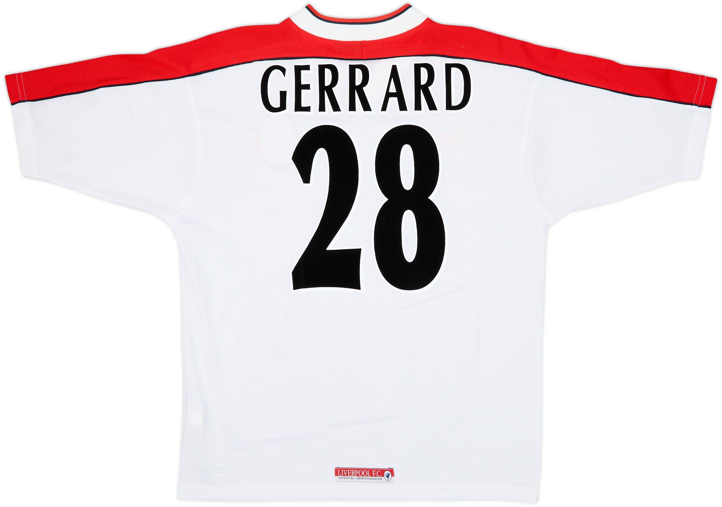 1998-99 Liverpool Away Shirt Gerrard #8 - 9/10 - (M)