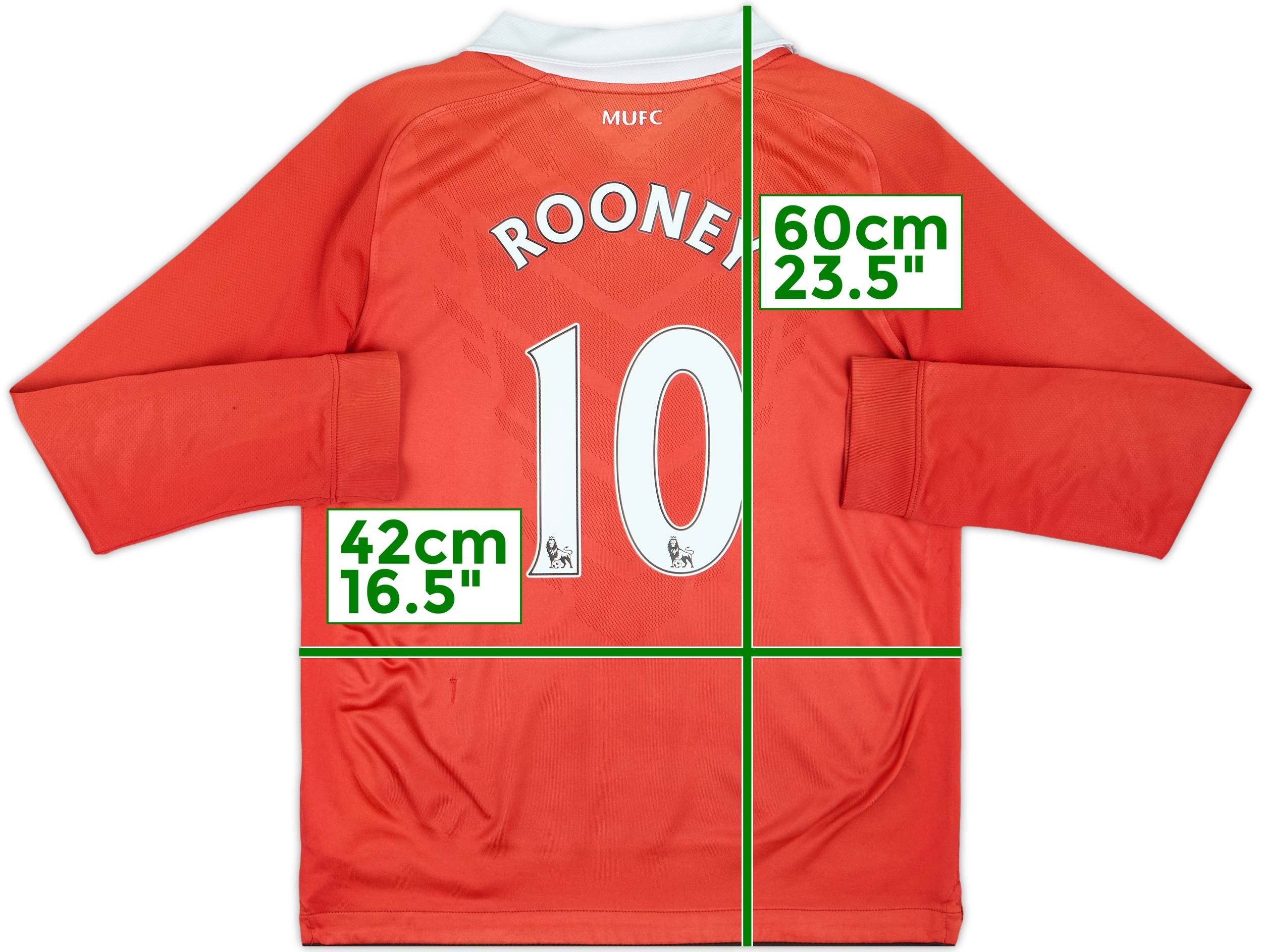 【BoB】Manchester United サイン入りジャージ M 2010-11 Manchester United Home L/S Shirt Rooney #10 - 5/10