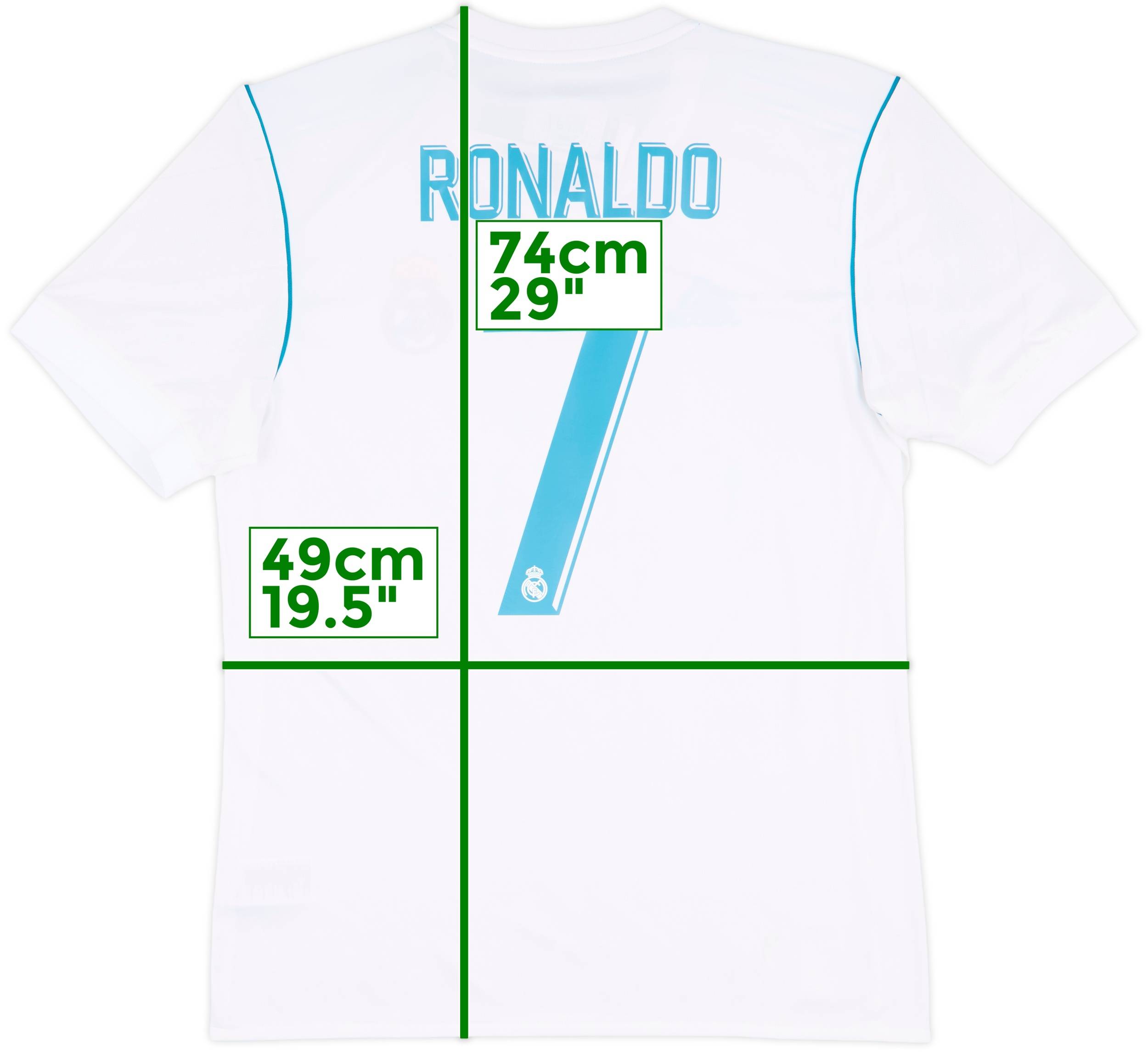 2017-18 Real Madrid Home Shirt Ronaldo #7 (M)