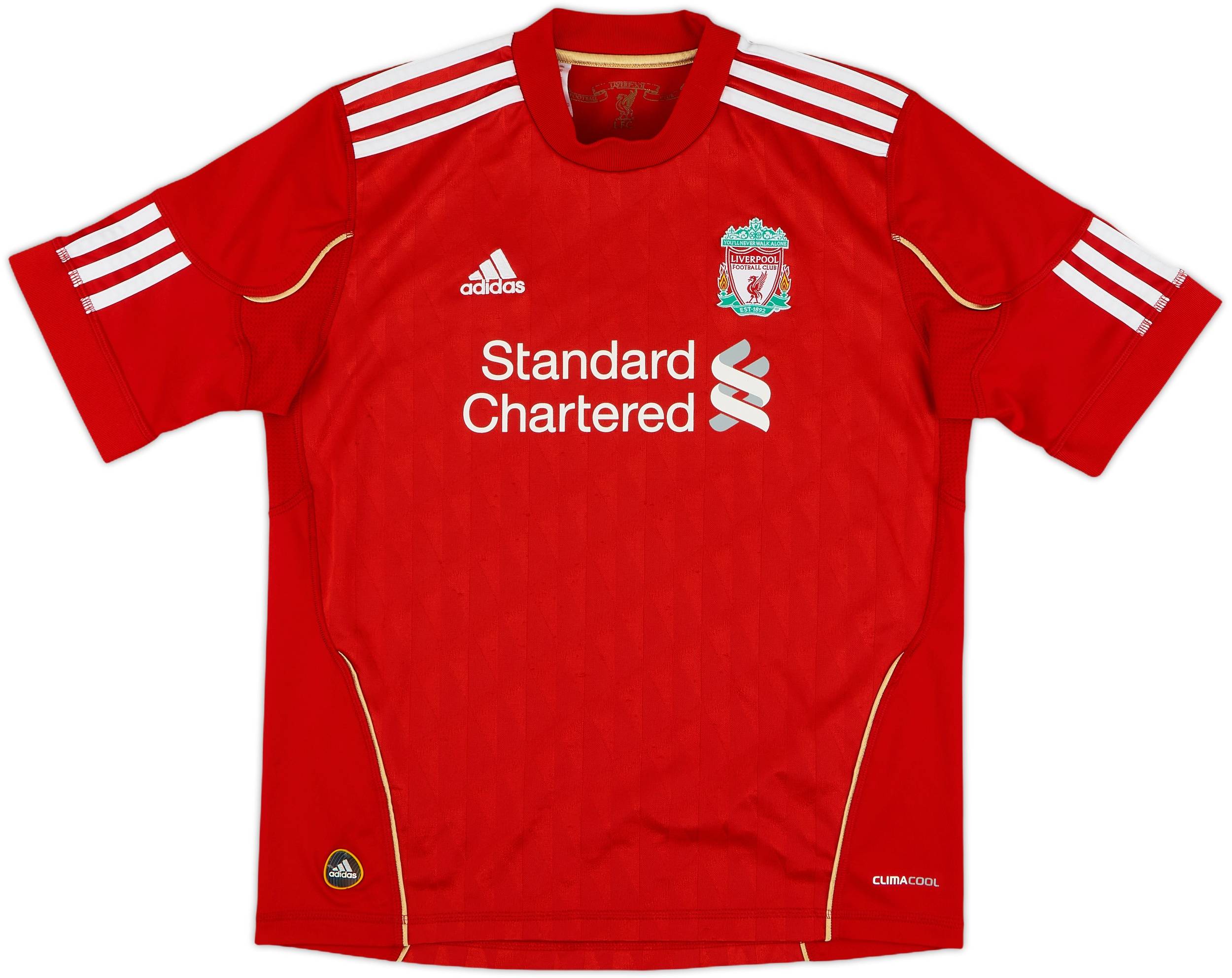 2010-12 Liverpool Home Shirt Gerrard #8 - 8/10 - (M.Boys)
