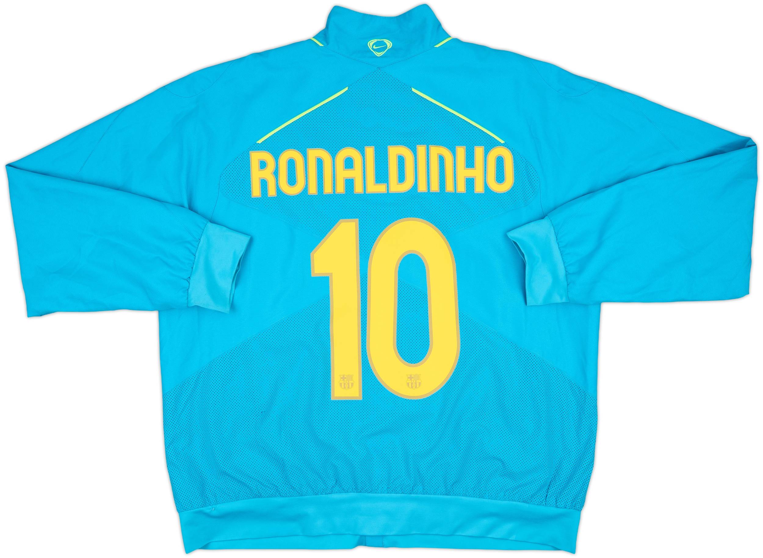 2007-08 Barcelona Nike Track Jacket Ronaldinho #10 - 10/10