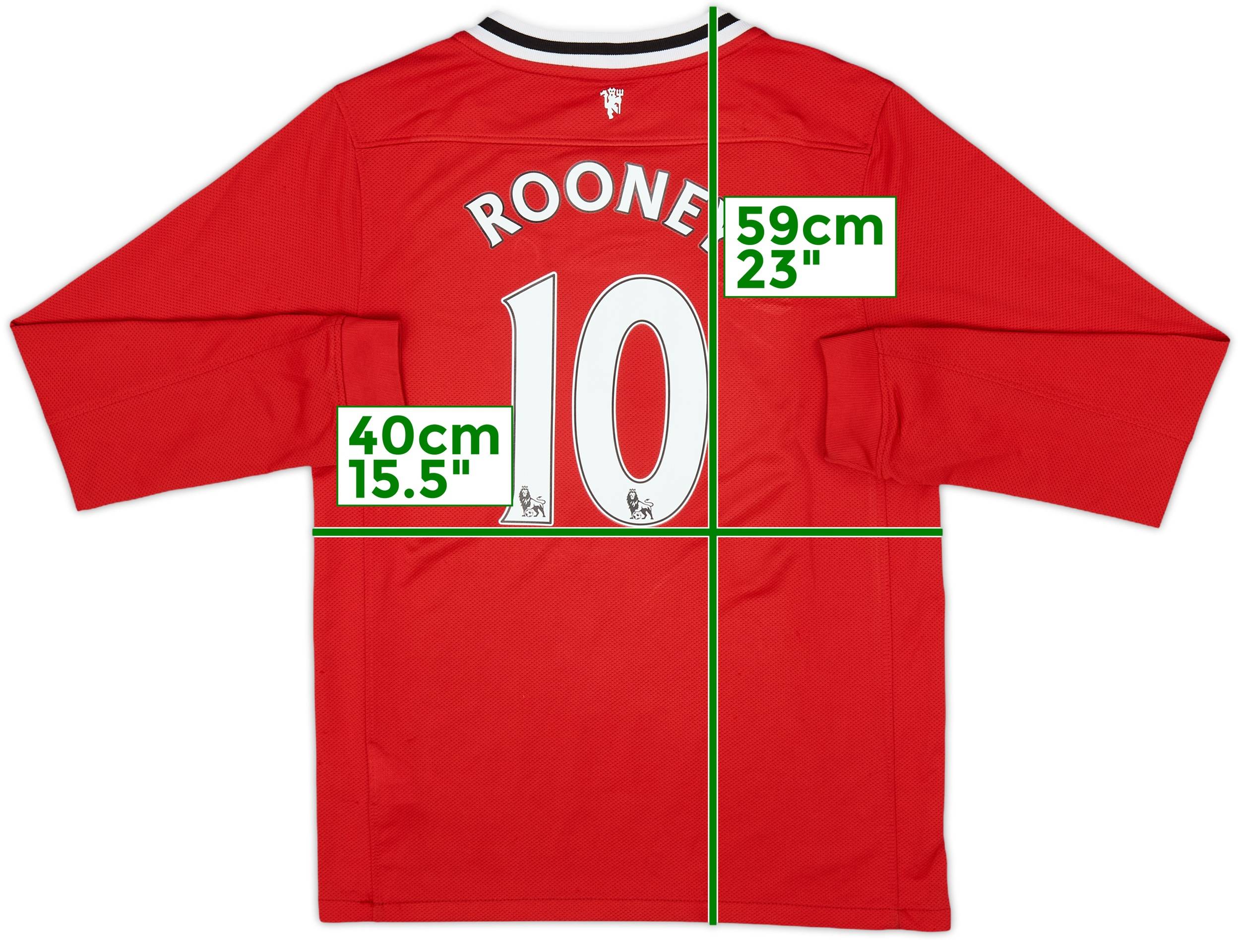 マンチェスター・ユナイテッド ROONEY 10番 シャツ 2011-12 Manchester United Home L/S Shirt Rooney #10 (M)