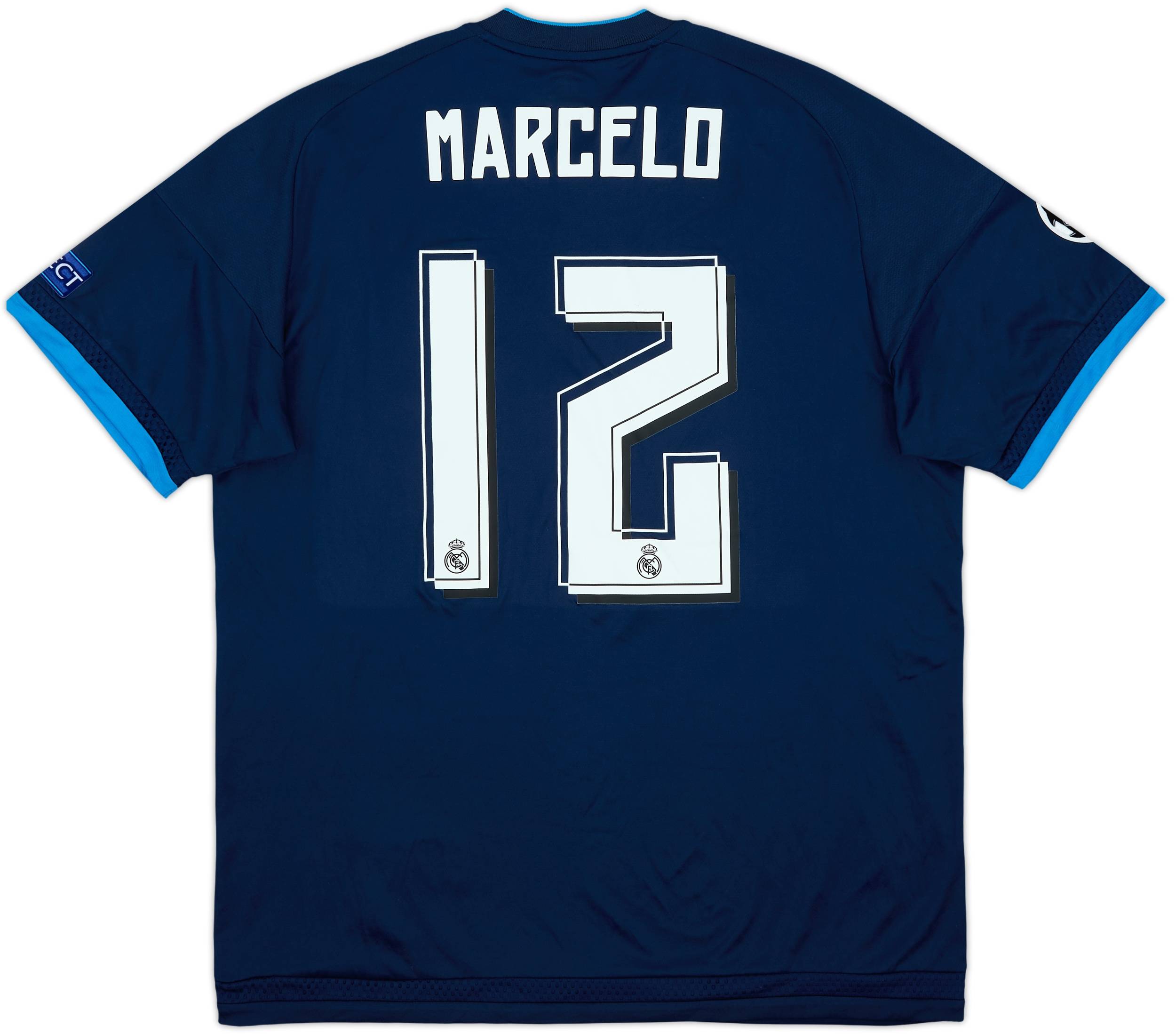 応援グッズ adidas REAL MADRID #12 MARCELO 15-16 2015-16 Real Madrid Third Shirt Marcelo #12 (L)