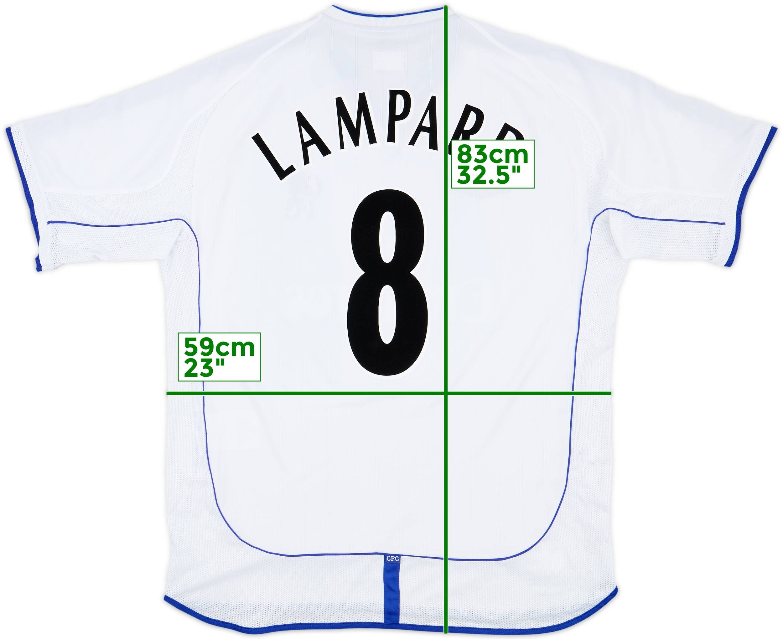 ウェア Chelsea 2001-2 Away Jersey LL Vintage Chelsea 2001-2002