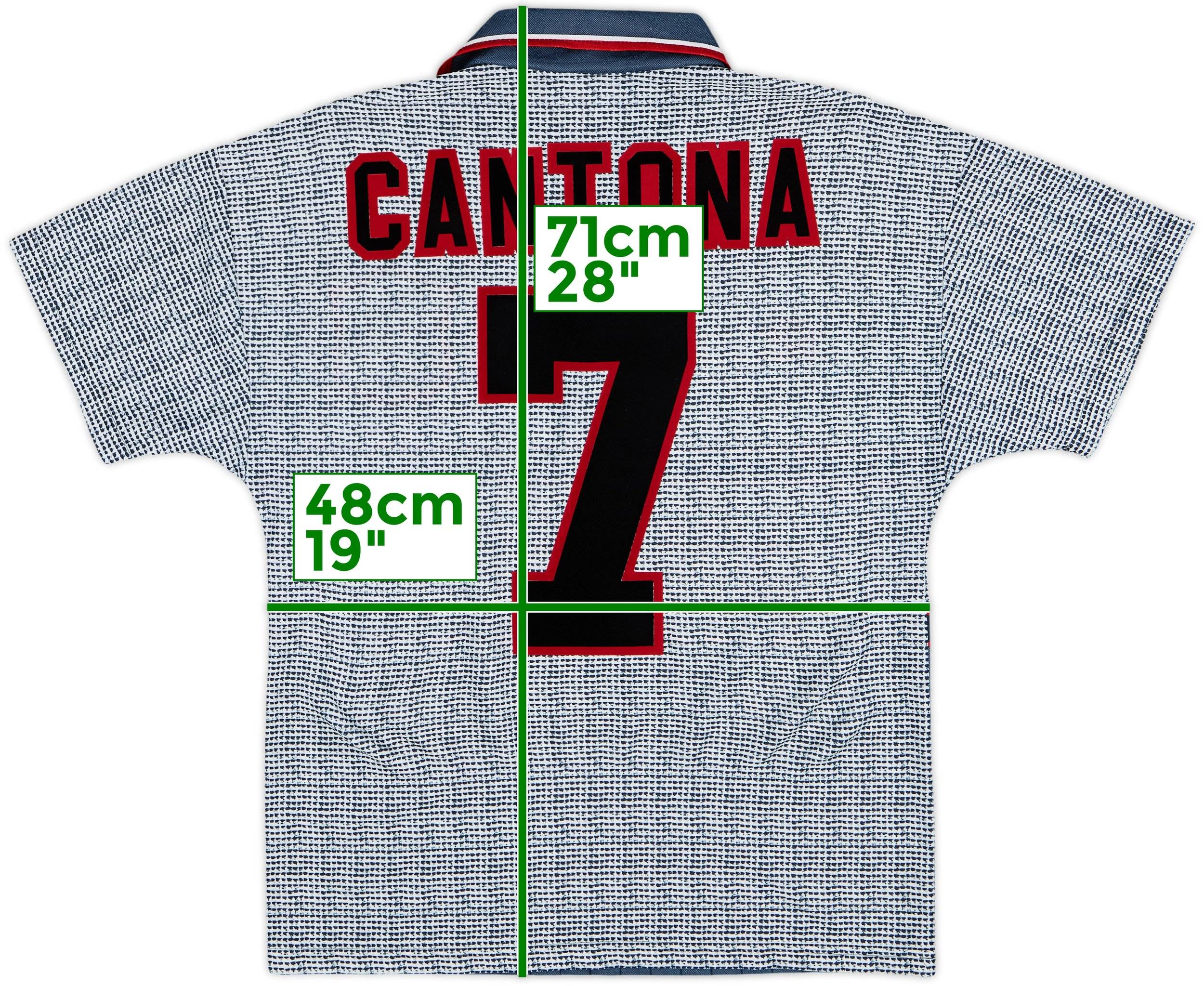1995-96 Manchester United Away Shirt Cantona #7 - 9/10 - (Y)