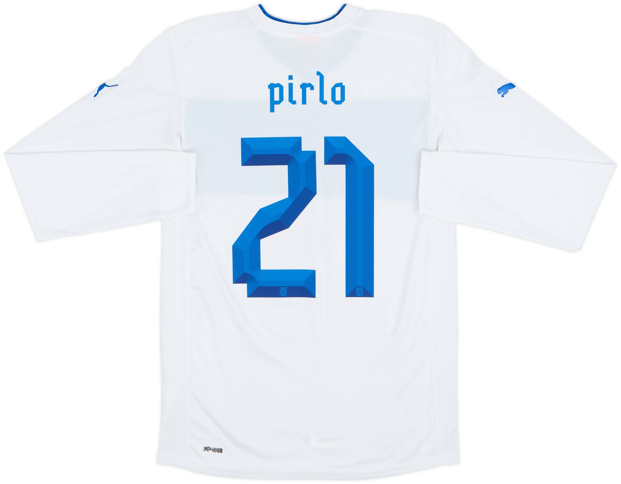 2012-13 Italy Away L/S Shirt Pirlo #21 7/10 (M)