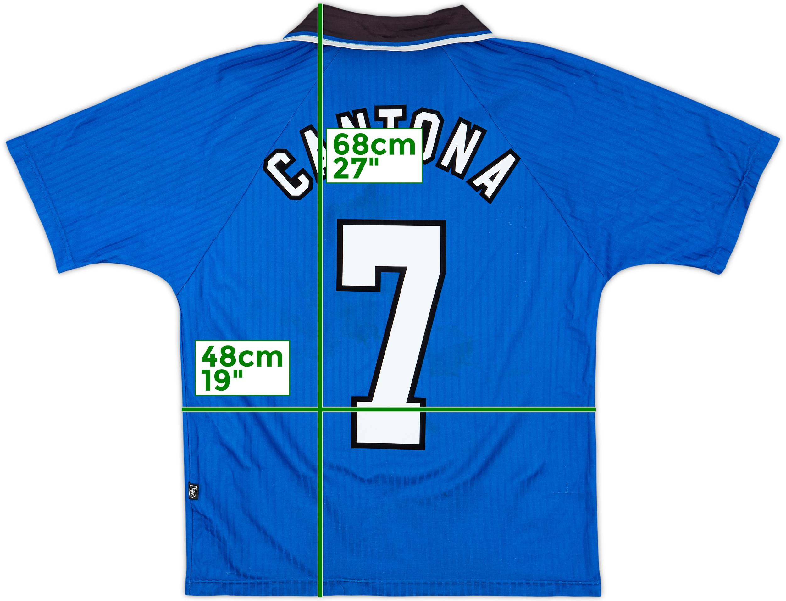 1996-98 Manchester United Third Shirt Cantona #7 - 7/10 - (Y)