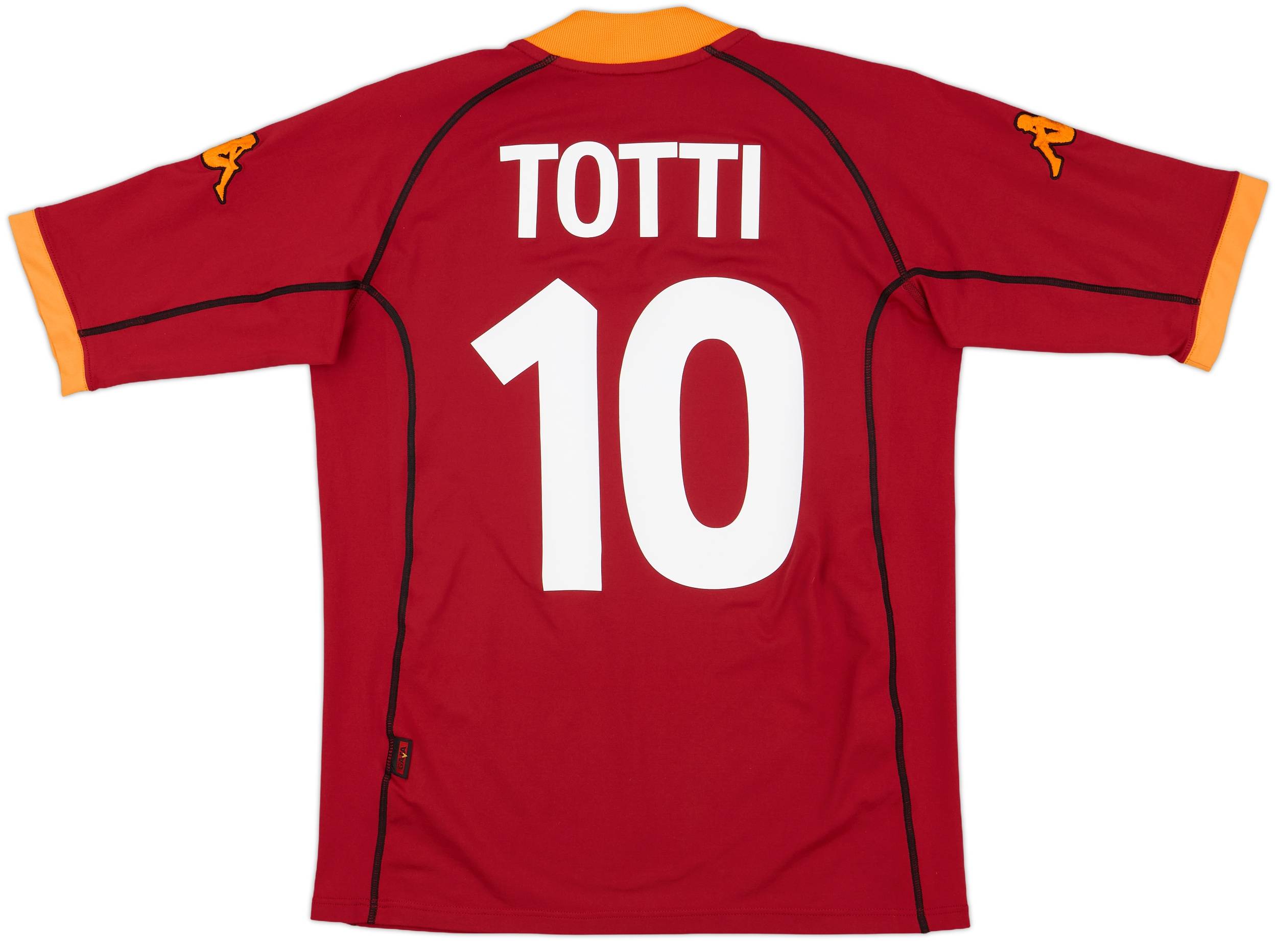 2001-02 Roma Home Shirt Totti #10 - 8/10 - (S)