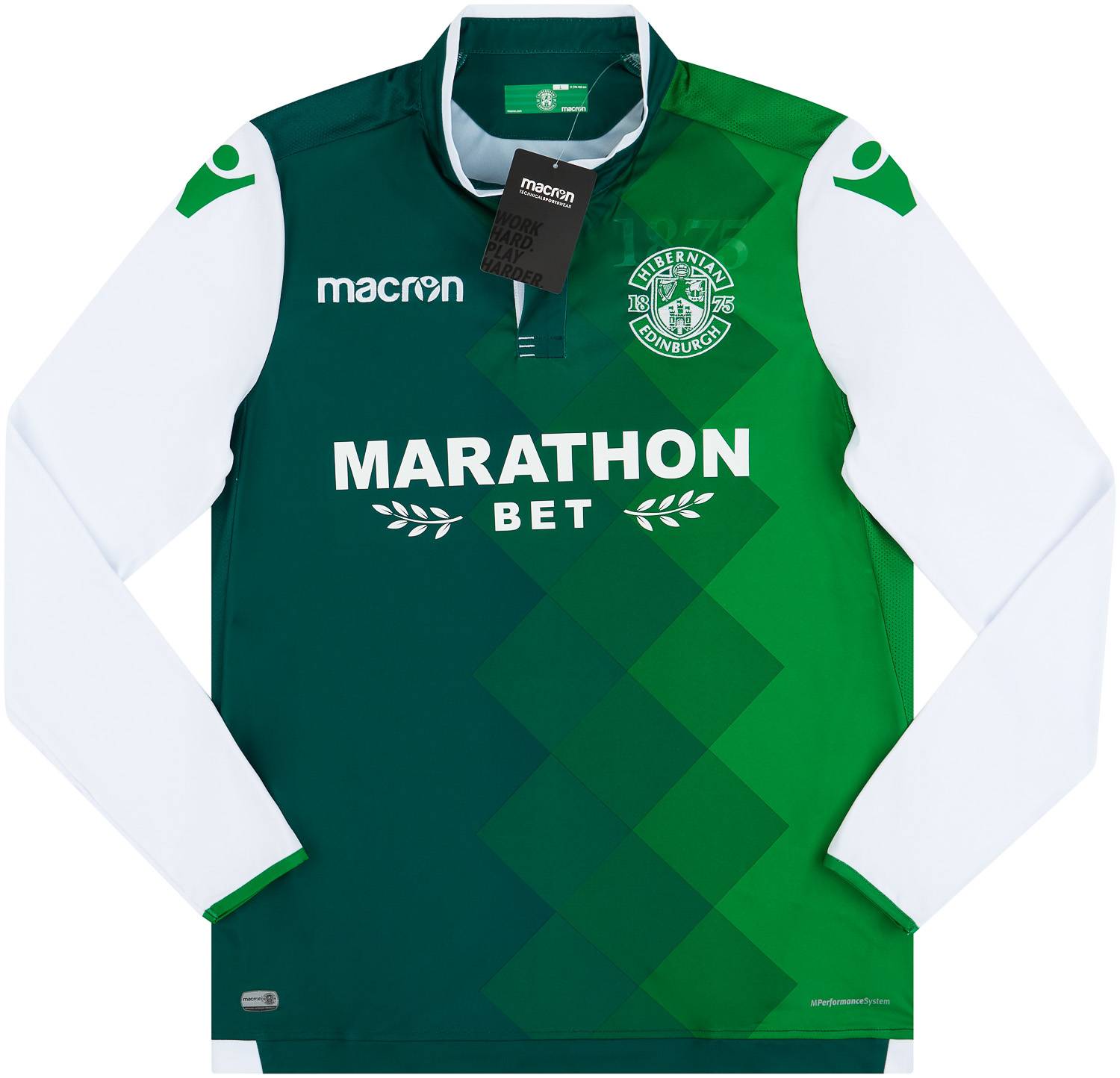 2018-19 Hibernian Home L/S Shirt - NEW