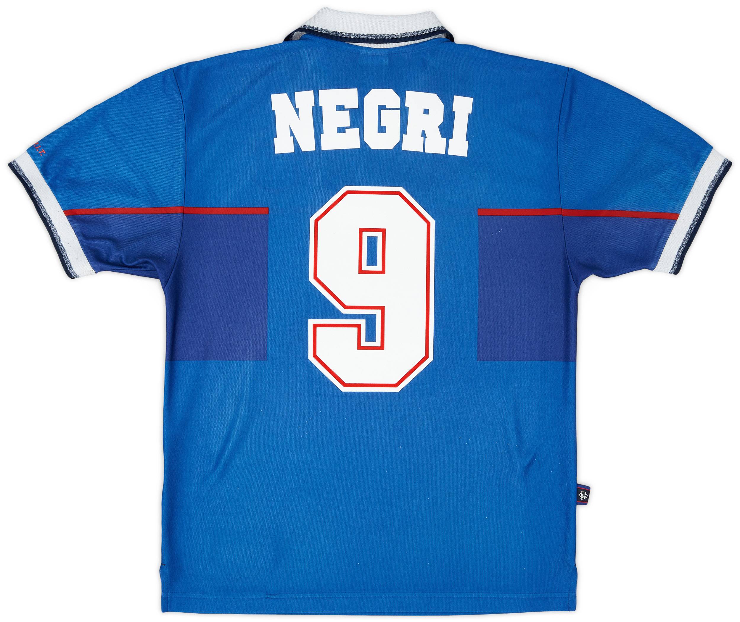 1997-99 Rangers Home Shirt Negri #9 - 7/10 - (S)